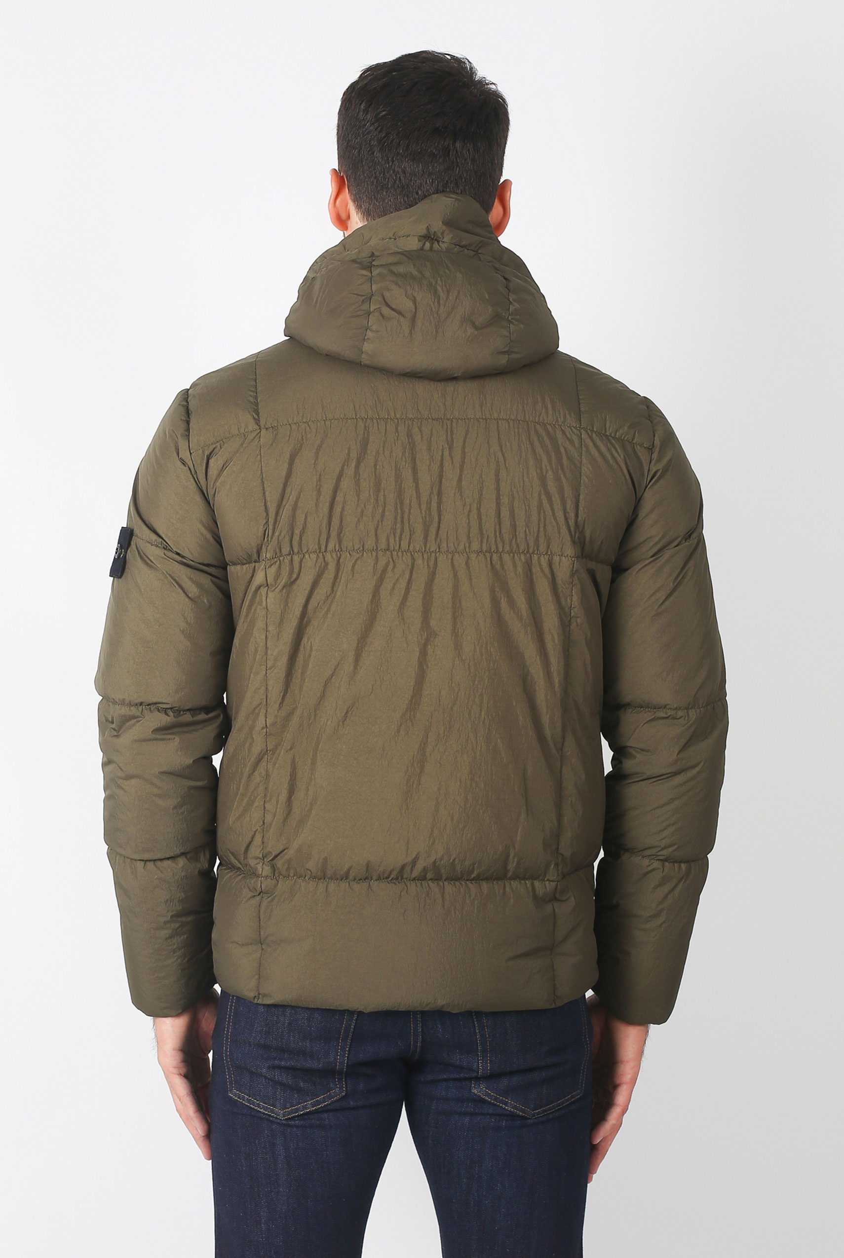 DOUDOUNE STONE ISLAND GARMENT DYED CRINKLE REPS NY DOWN KAKI 691541223-V0058