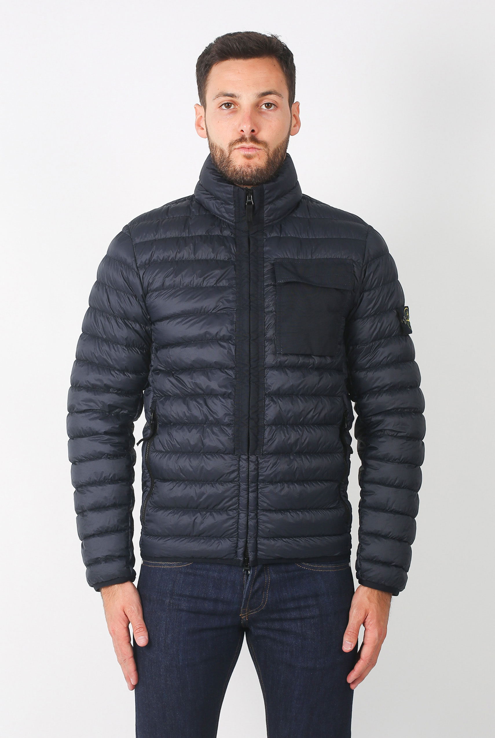 DOUDOUNE STONE ISLAND GARMENT DYED MICRO YARN DOWN MARINE 691541424-V0020