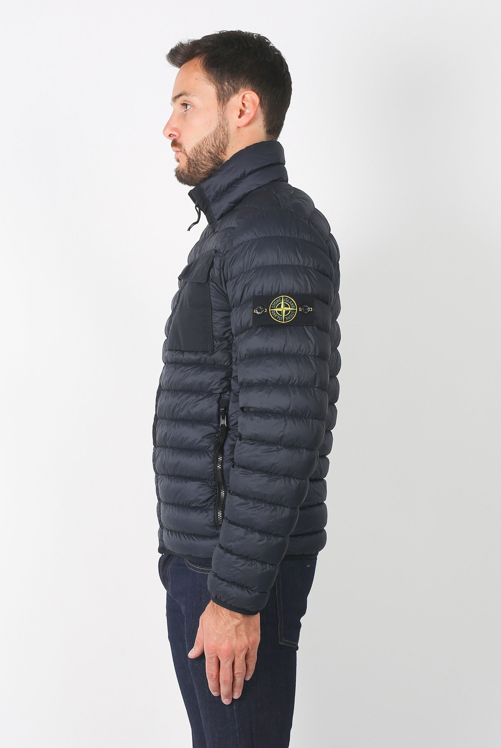 DOUDOUNE STONE ISLAND GARMENT DYED MICRO YARN DOWN MARINE 691541424-V0020