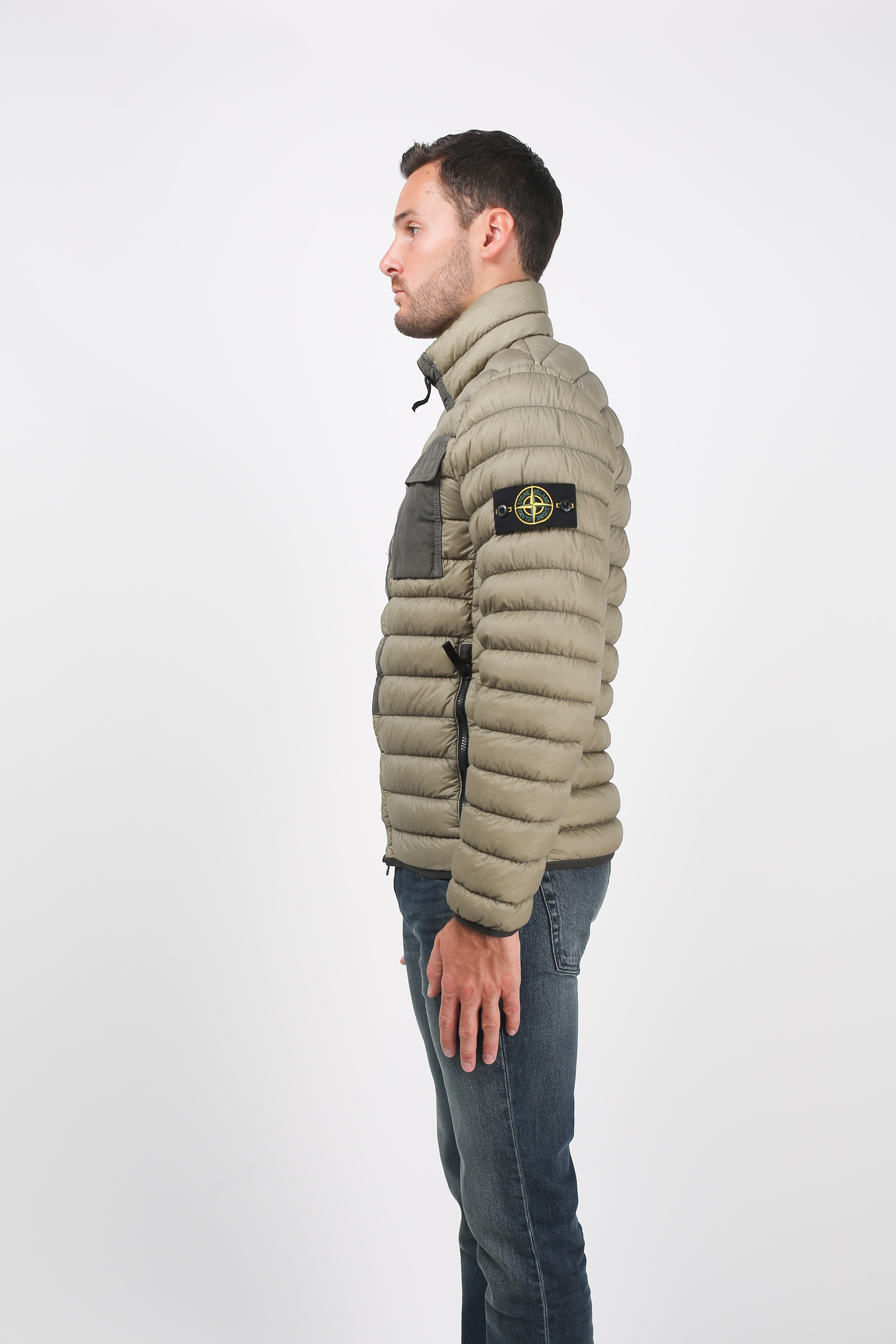 DOUDOUNE STONE ISLAND VERT OLIVE 691541424-V0058