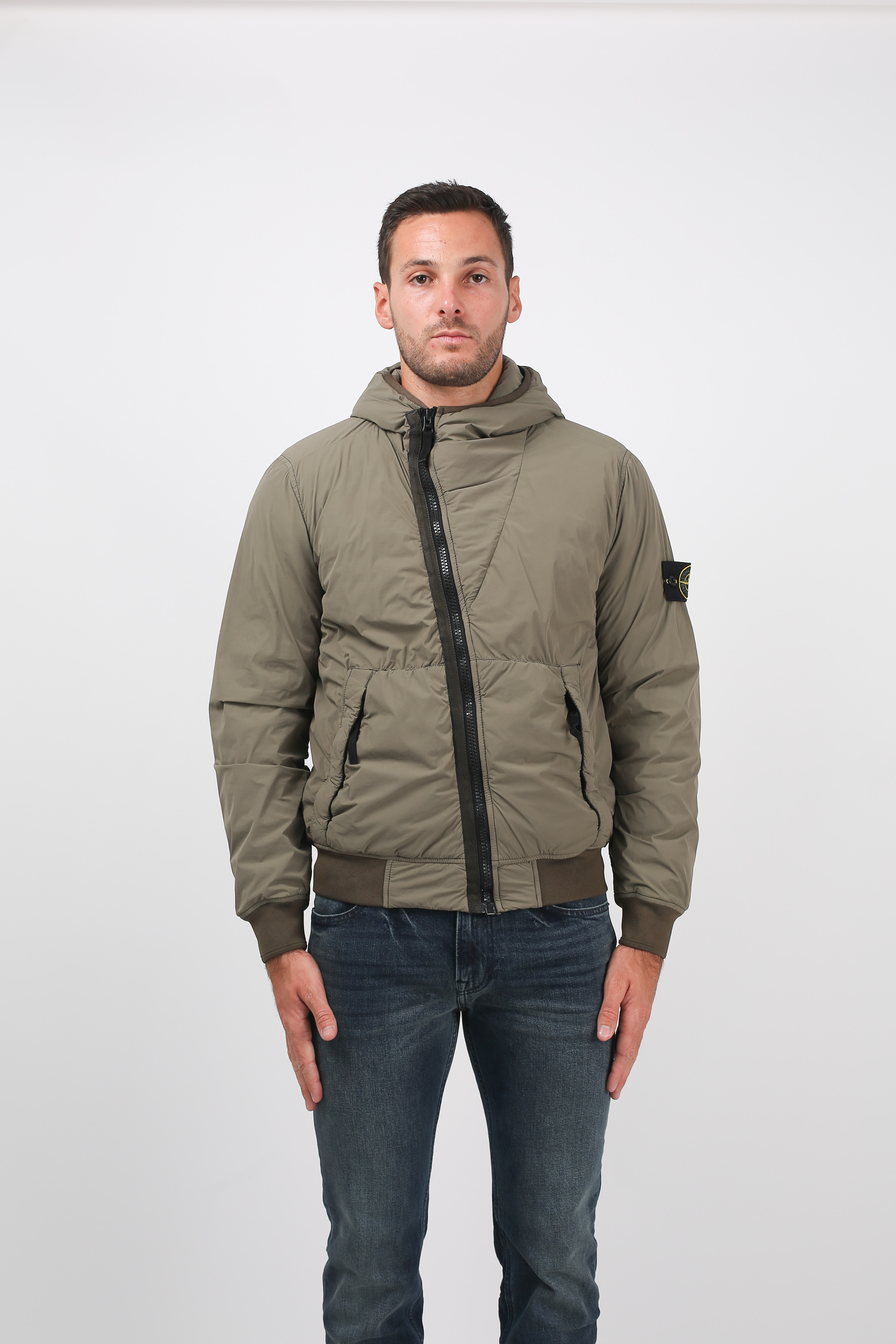 VESTE STONE ISLAND VERT OLIVE 691543328-V0058