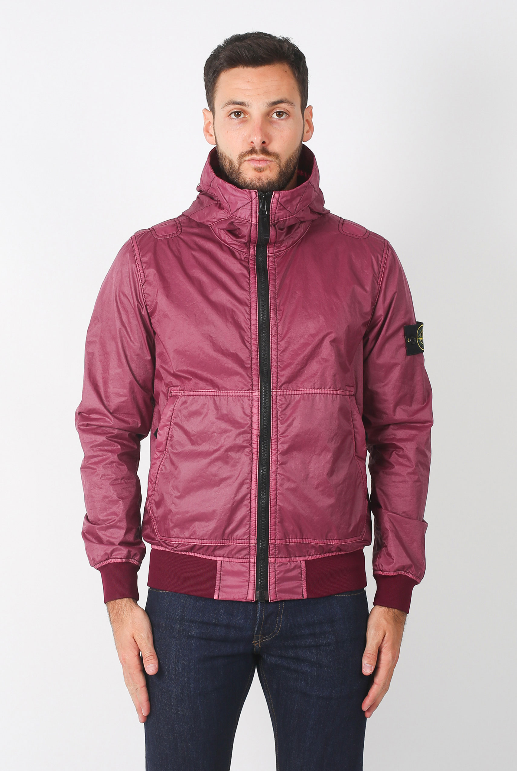 BLOUSON STONE ISLAND LAMY FLOCK GRENAT 691544435-V0014