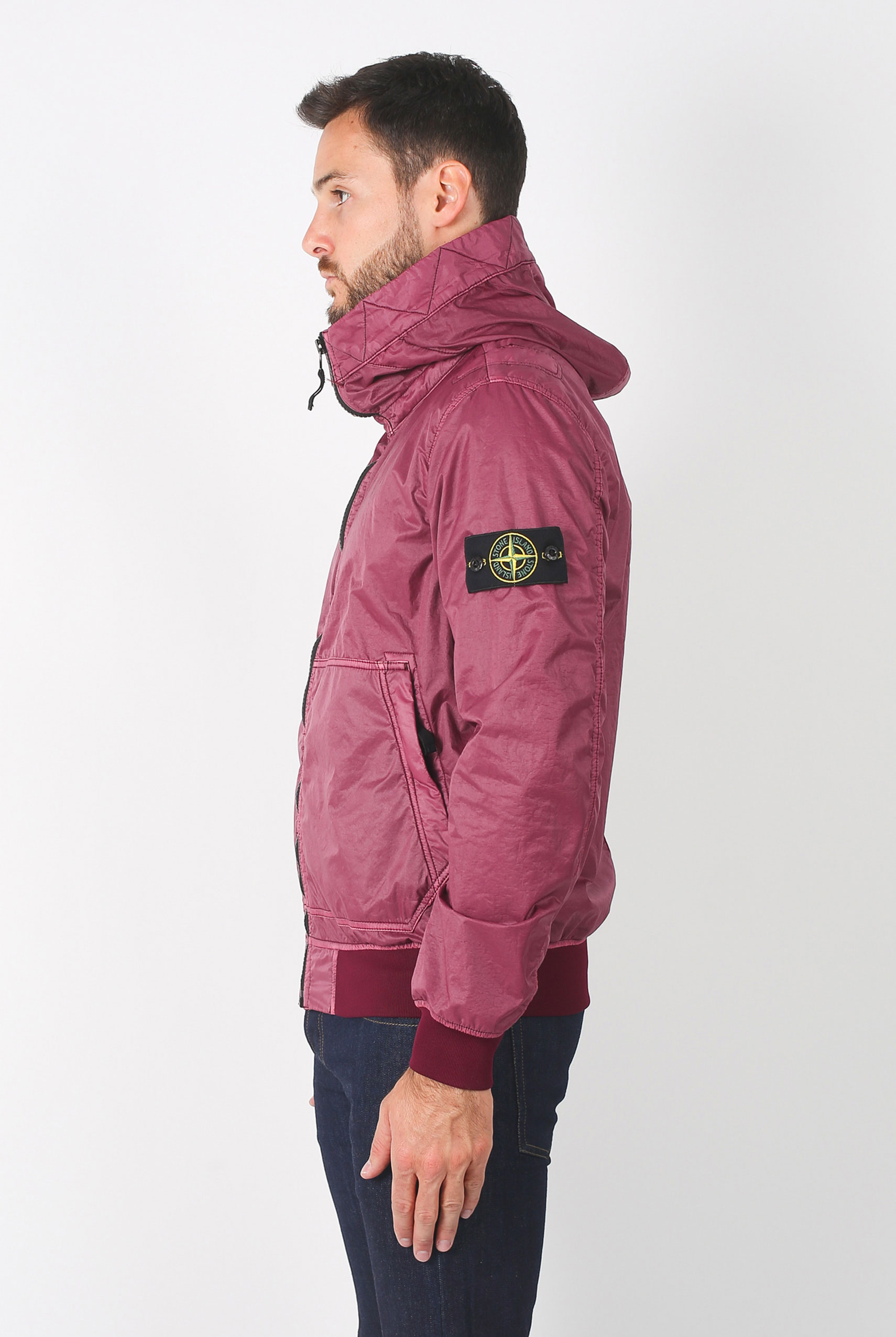 BLOUSON STONE ISLAND LAMY FLOCK GRENAT 691544435-V0014