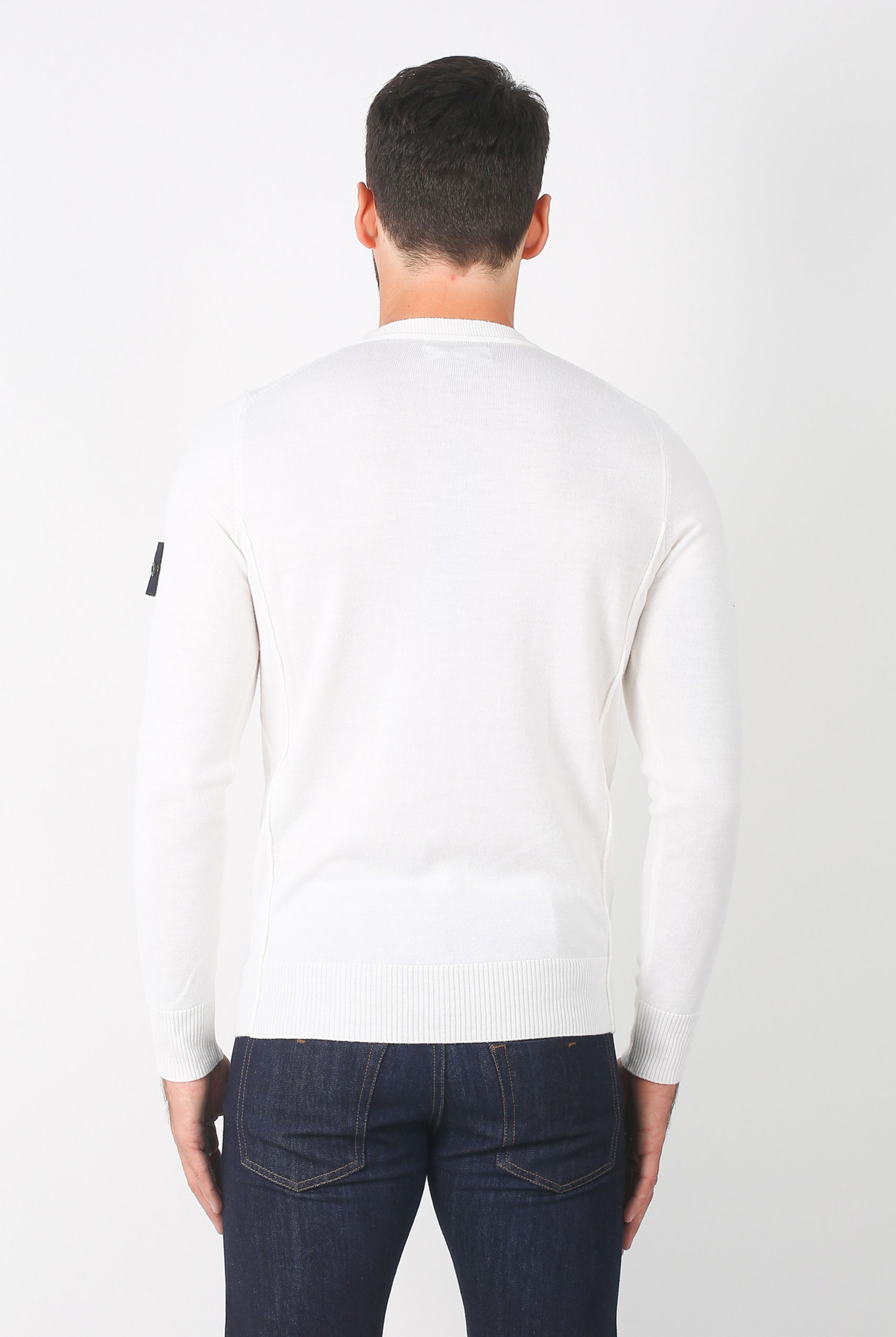 PULL STONE ISLAND BLANC 6915524C4-V0001