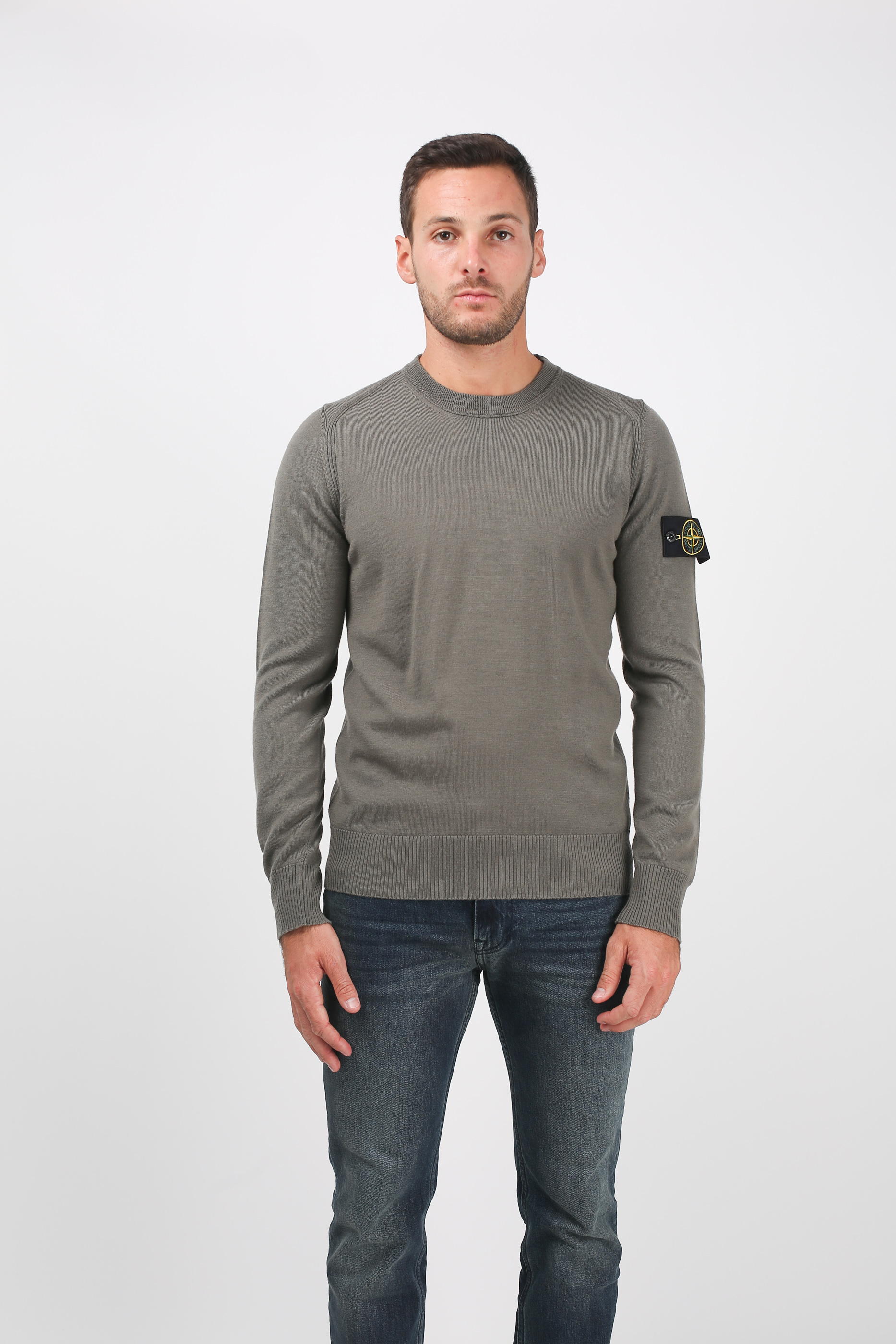 PULL STONE ISLAND VERT OLIVE 6915524C4-V0058