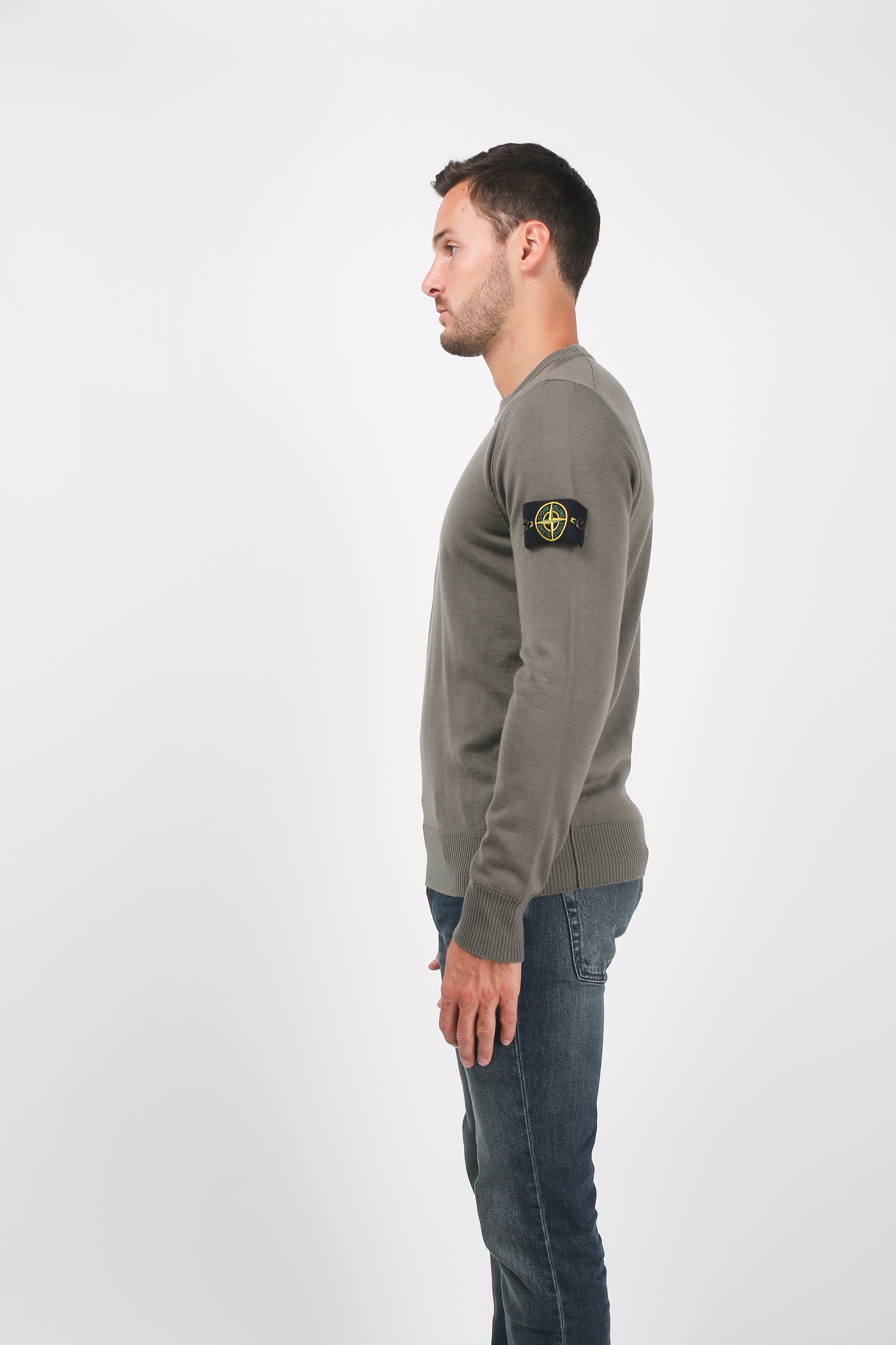 PULL STONE ISLAND VERT OLIVE 6915524C4-V0058