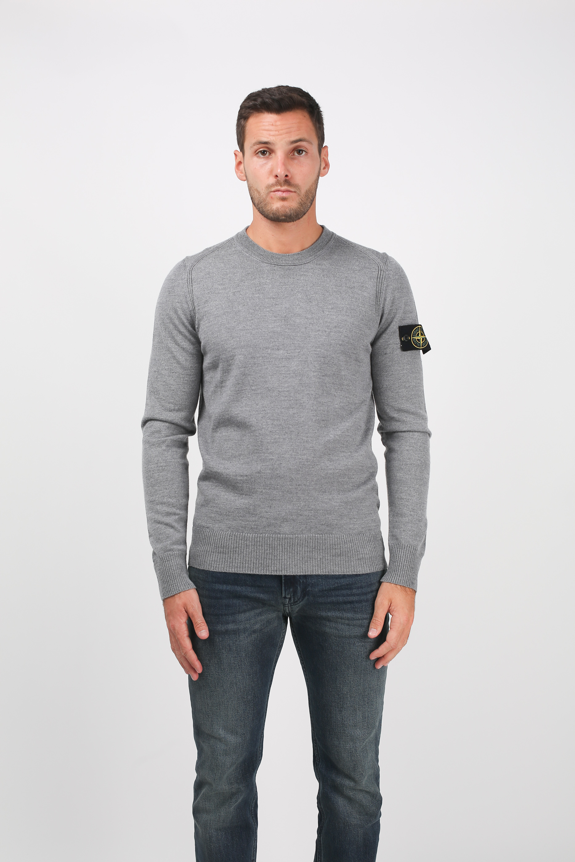 PULL STONE ISLAND GRIS 6915524C4-V0061