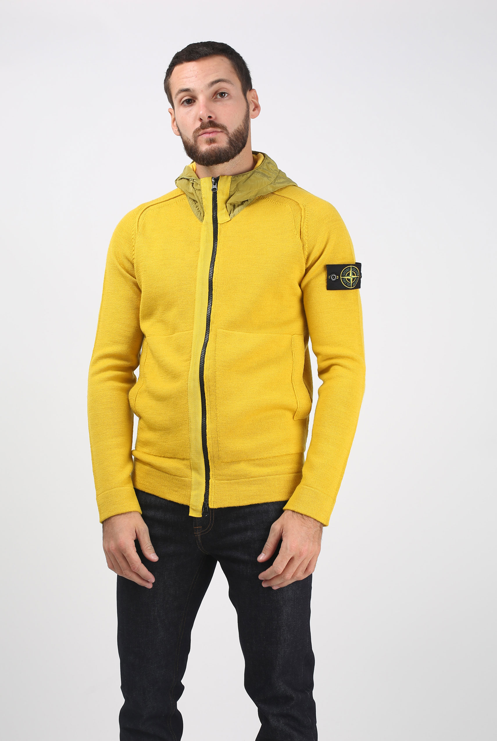 GILET STONE ISLAND MOUTARDE 6915530D7-V0034