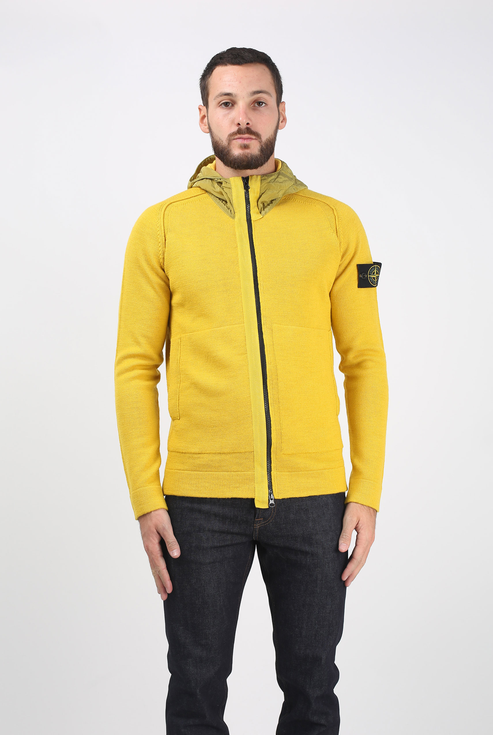 GILET STONE ISLAND MOUTARDE 6915530D7-V0034
