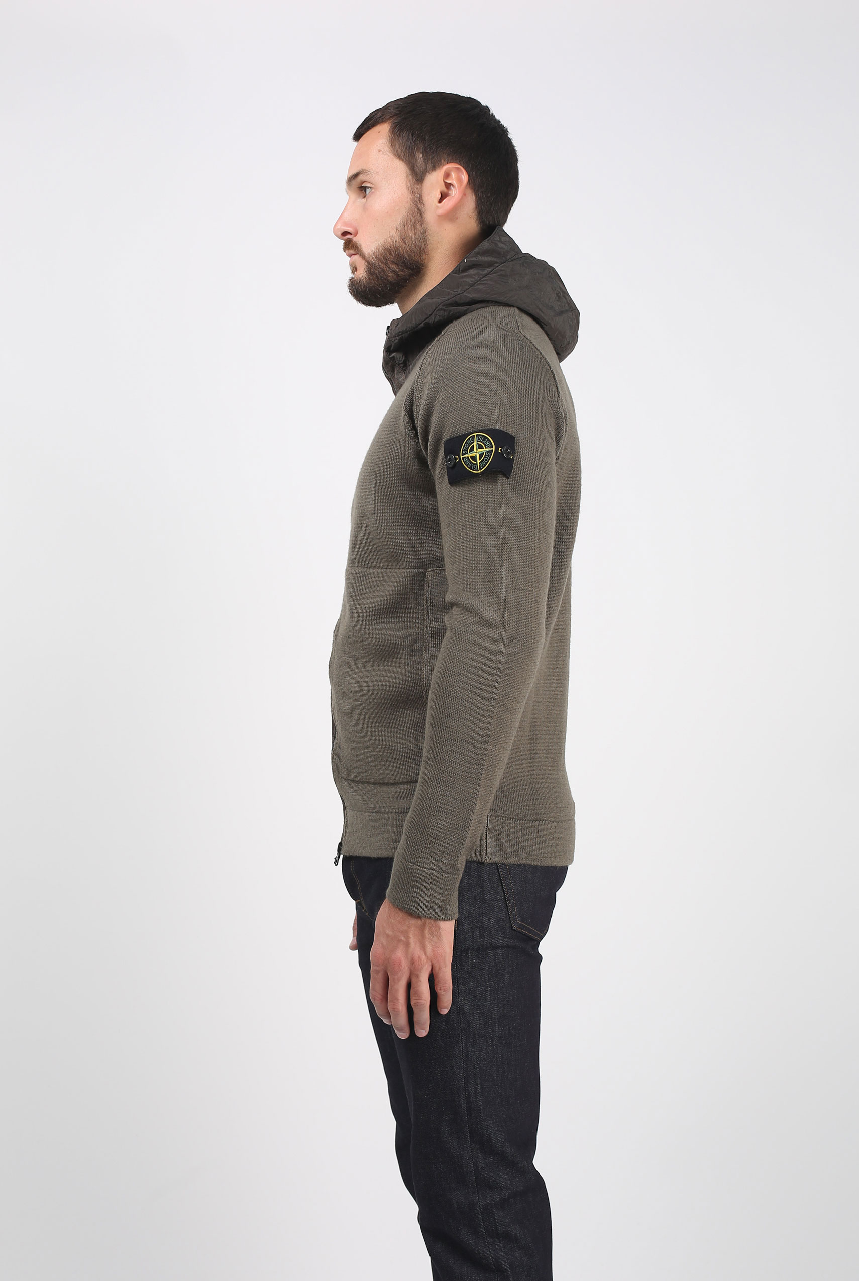 GILET STONE ISLAND KAKI 6915530D7-V0058