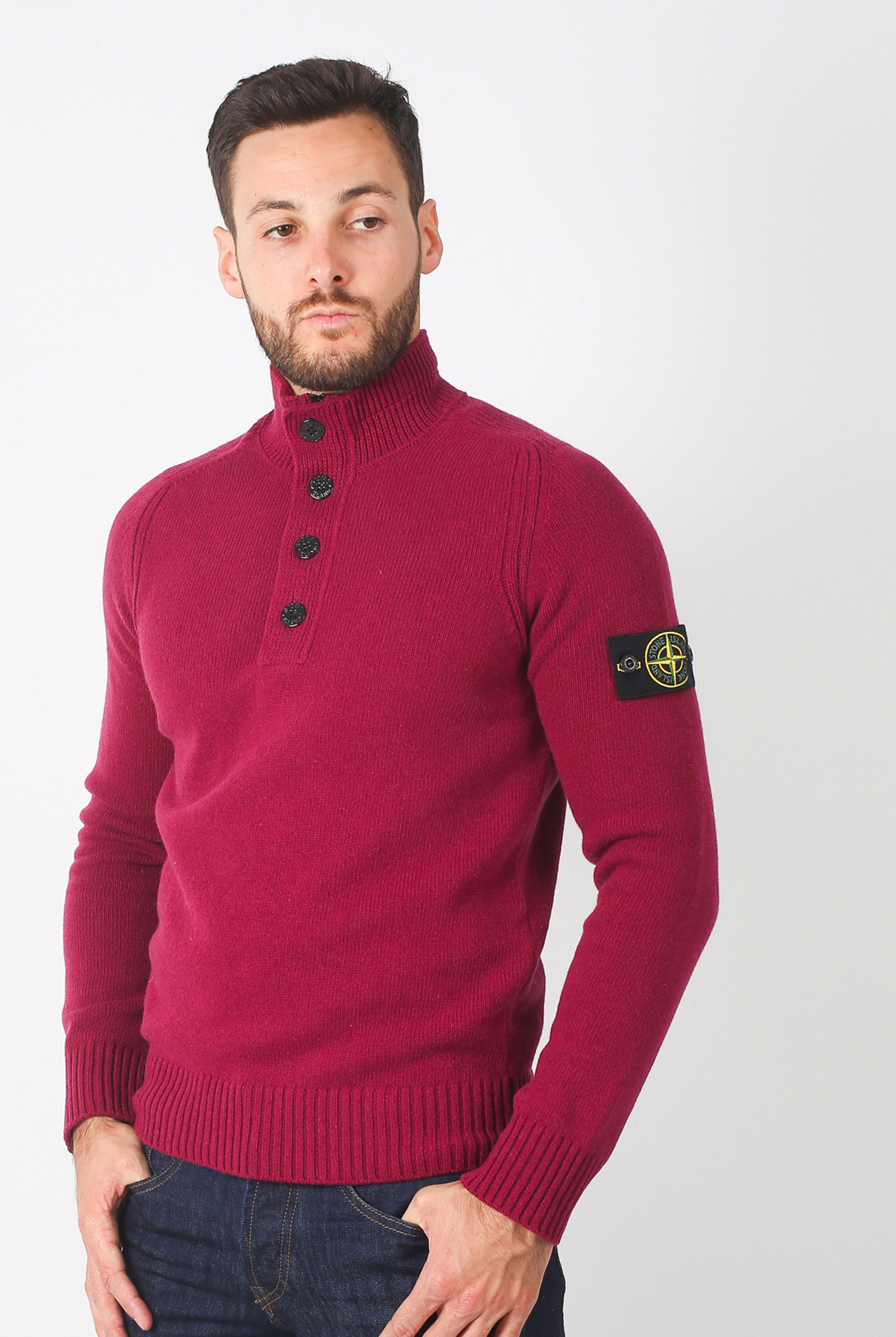PULL STONE ISLAND GRENAT 6915532A3-V0014