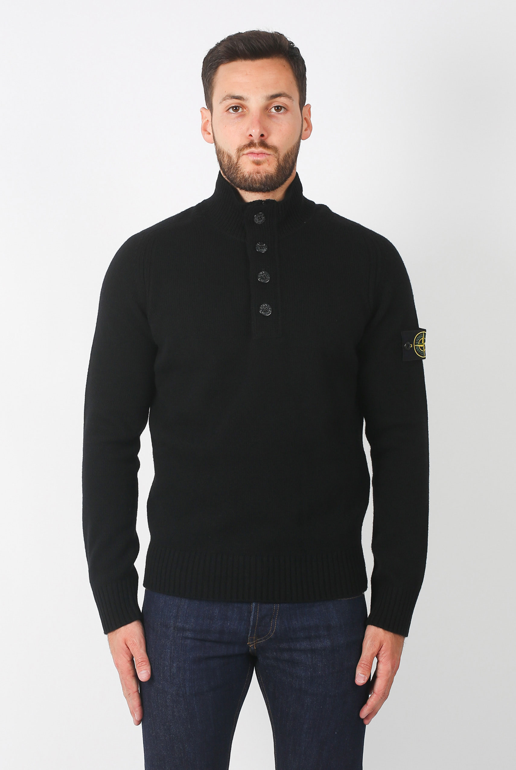 PULL STONE ISLAND NOIR 6915532A3-V0029