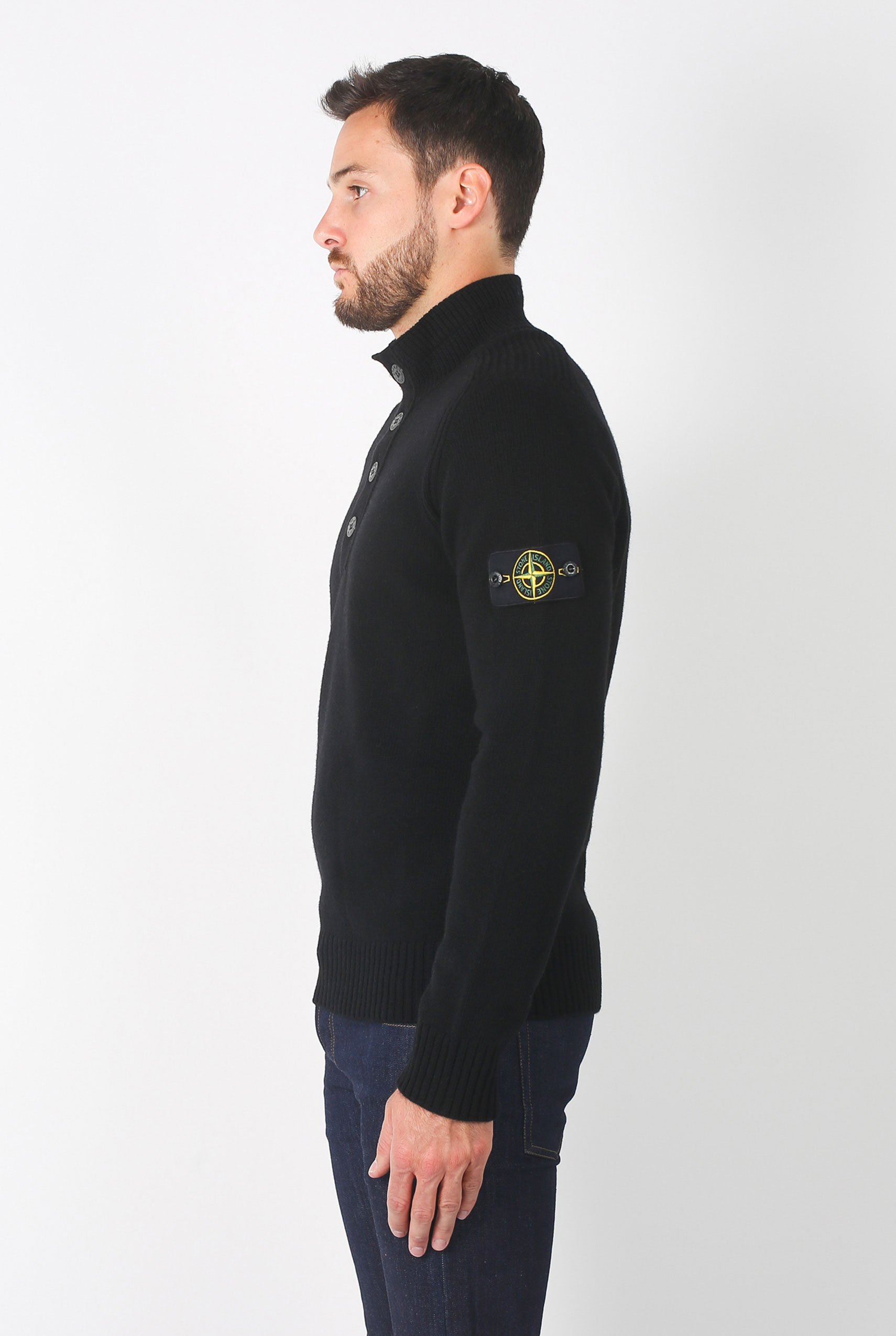 PULL STONE ISLAND NOIR 6915532A3-V0029