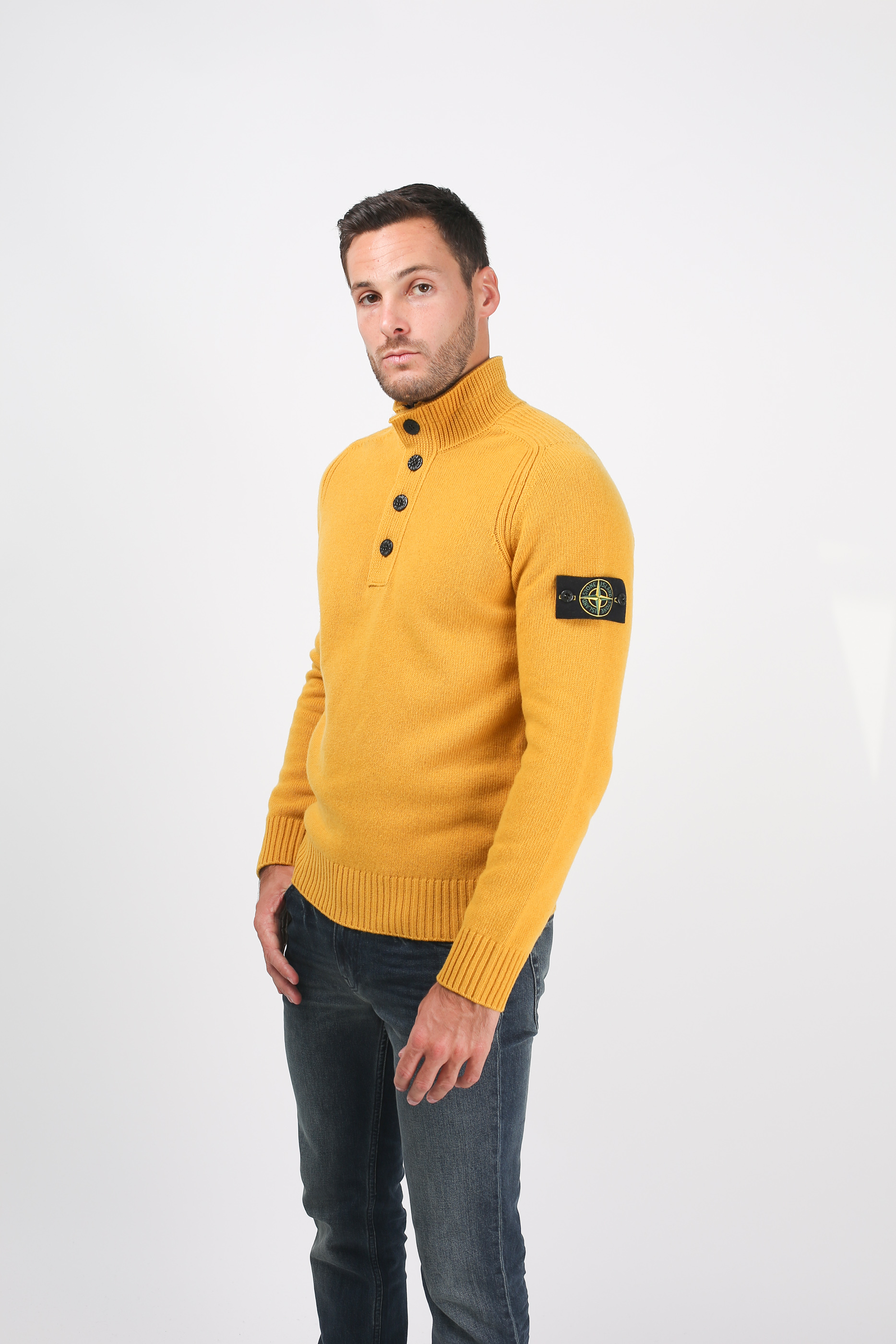 PULL STONE ISLAND MOUTARDE 6915532A3-V0034