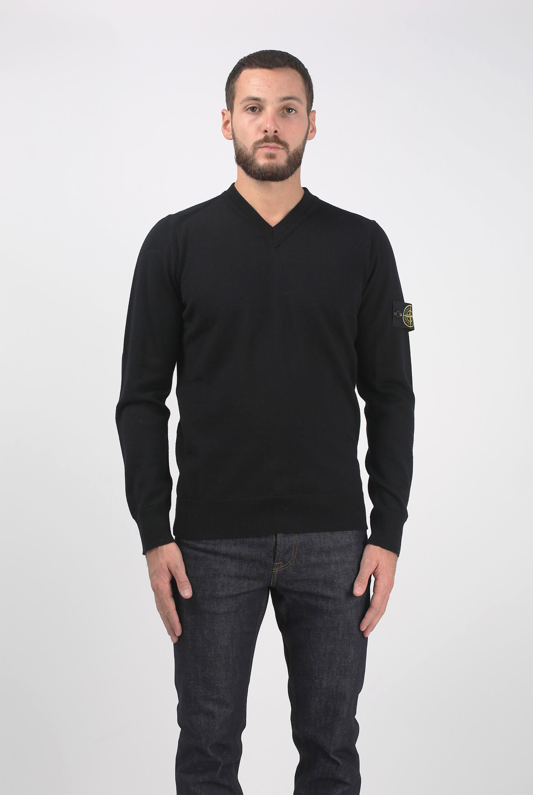 PULL STONE ISLAND NOIR 6915538C4-V0029