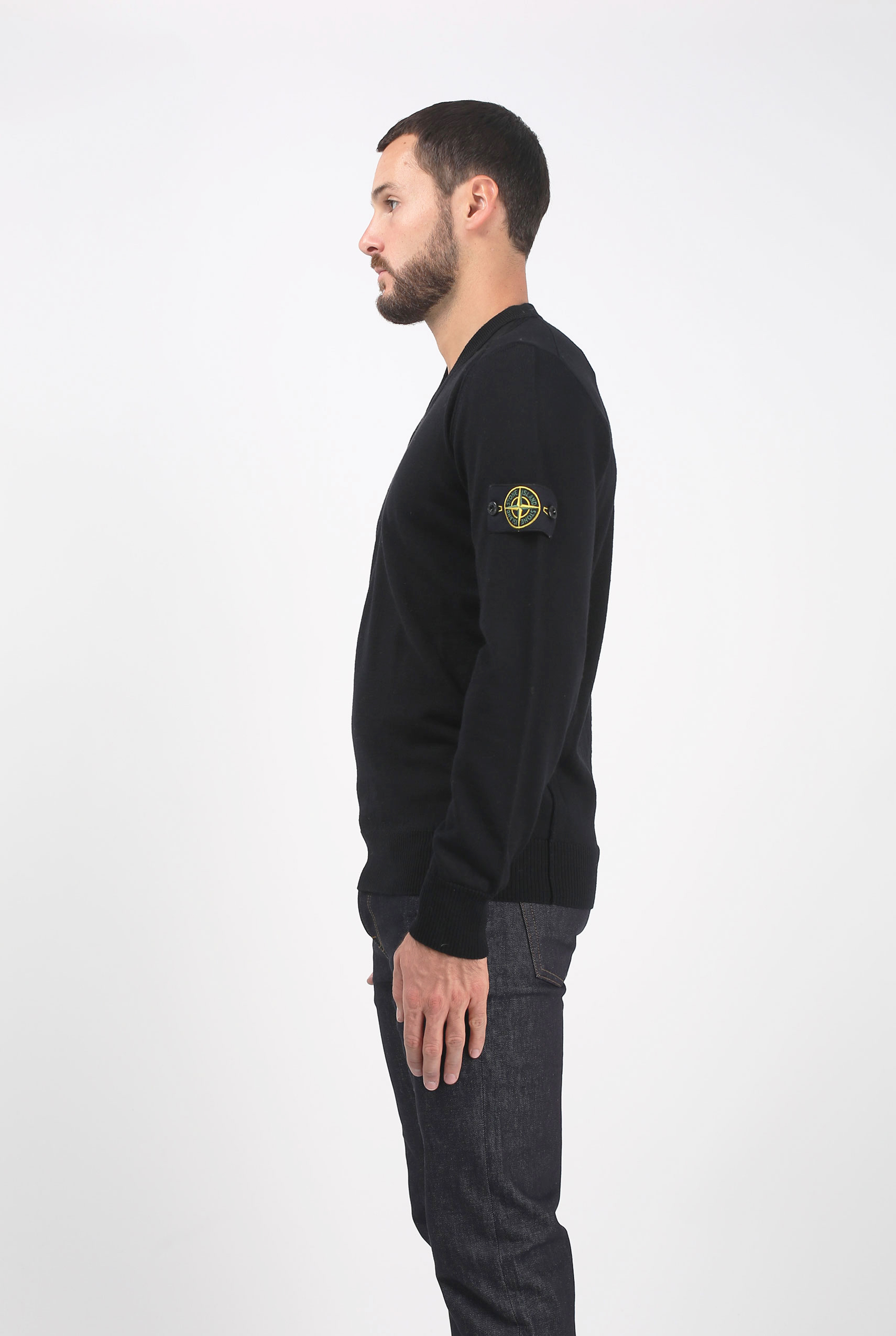 PULL STONE ISLAND NOIR 6915538C4-V0029