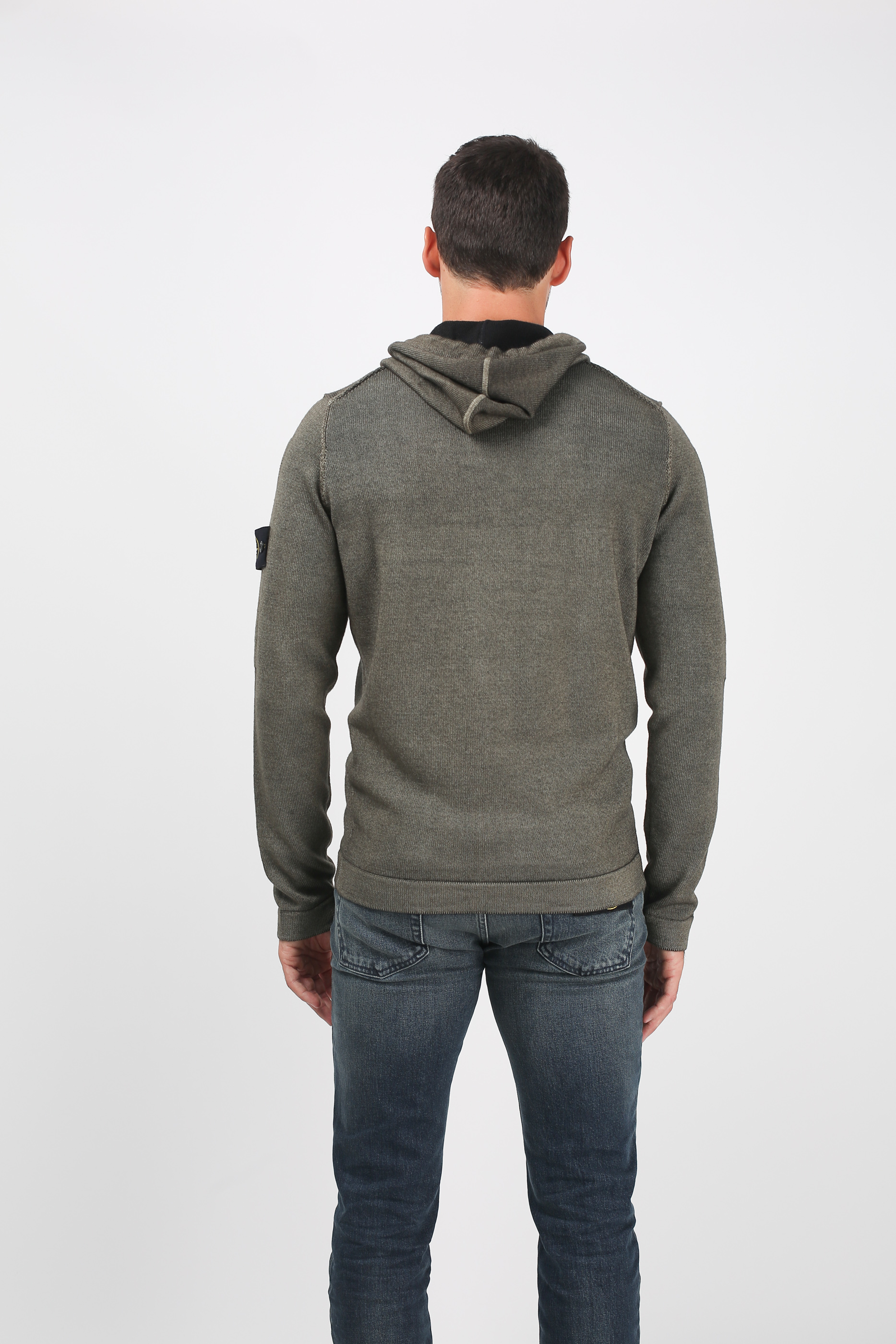 SWEAT STONE ISLAND KAKI 6915572A8-V0058