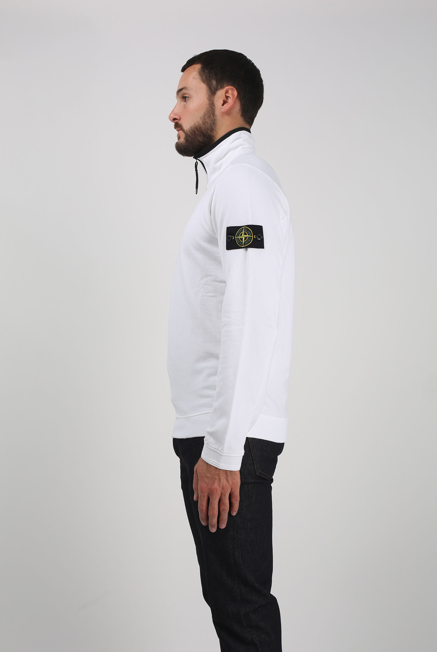 SWEAT STONE ISLAND BLANC 691562138-V0001
