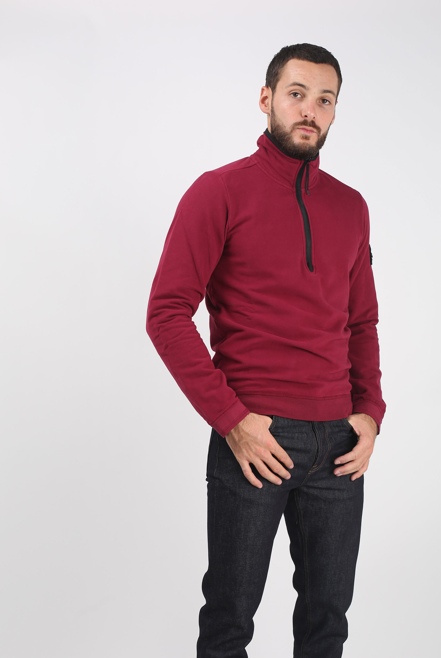 SWEAT STONE ISLAND GRENAT 691562138-V0014