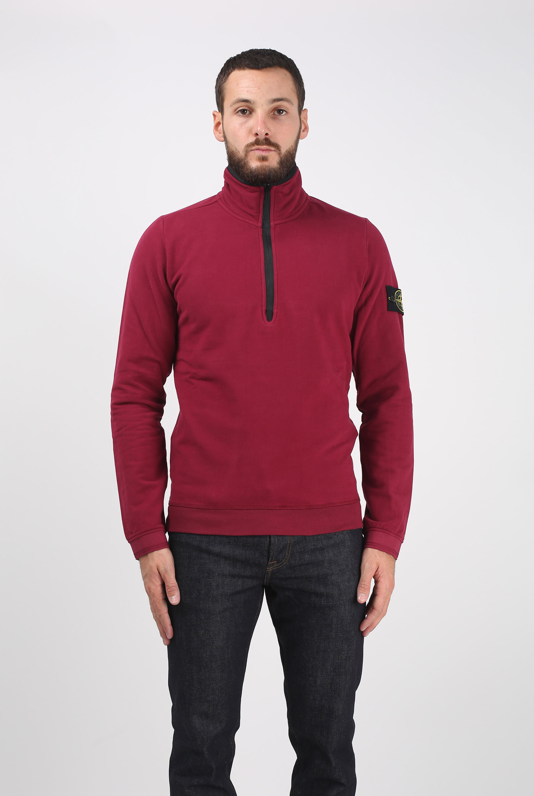 SWEAT STONE ISLAND GRENAT 691562138-V0014