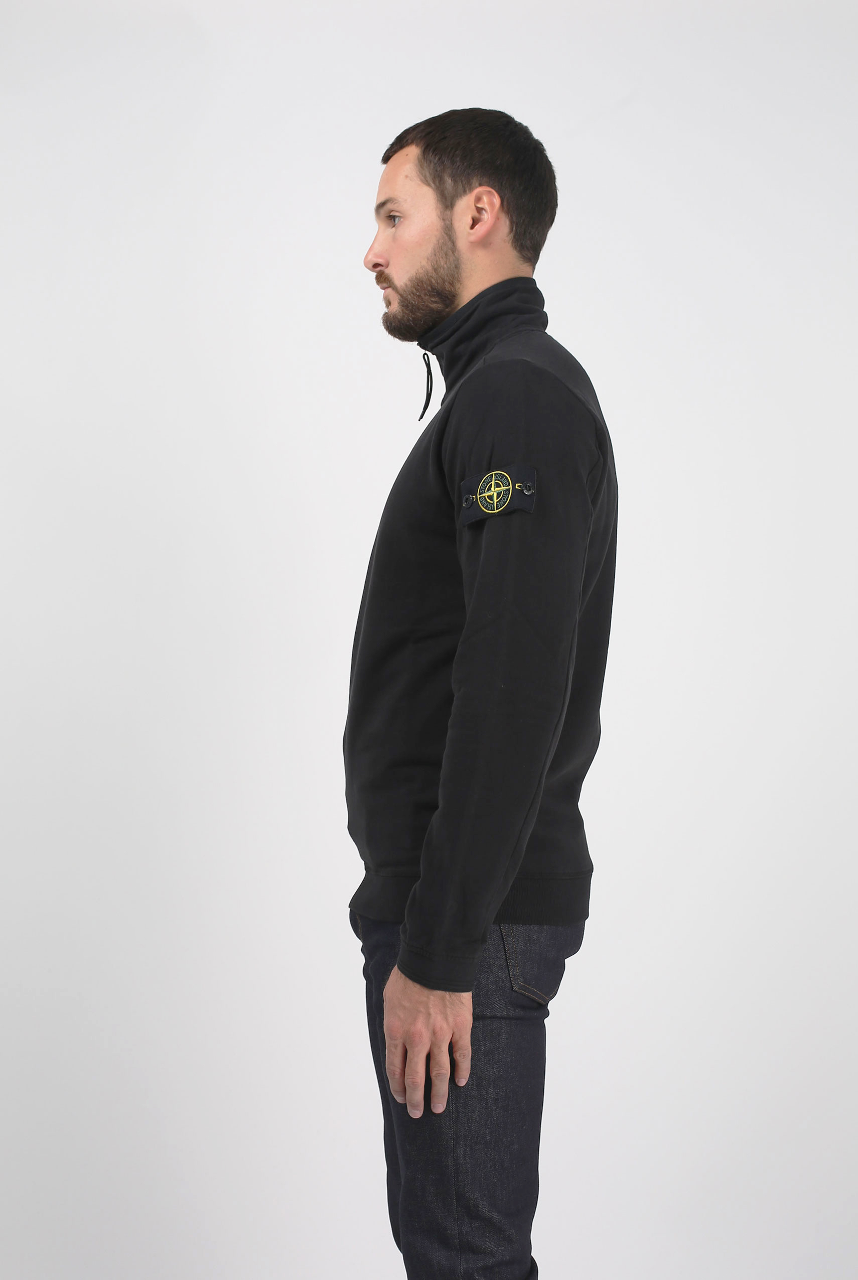 SWEAT STONE ISLAND NOIR 691562138-V0029