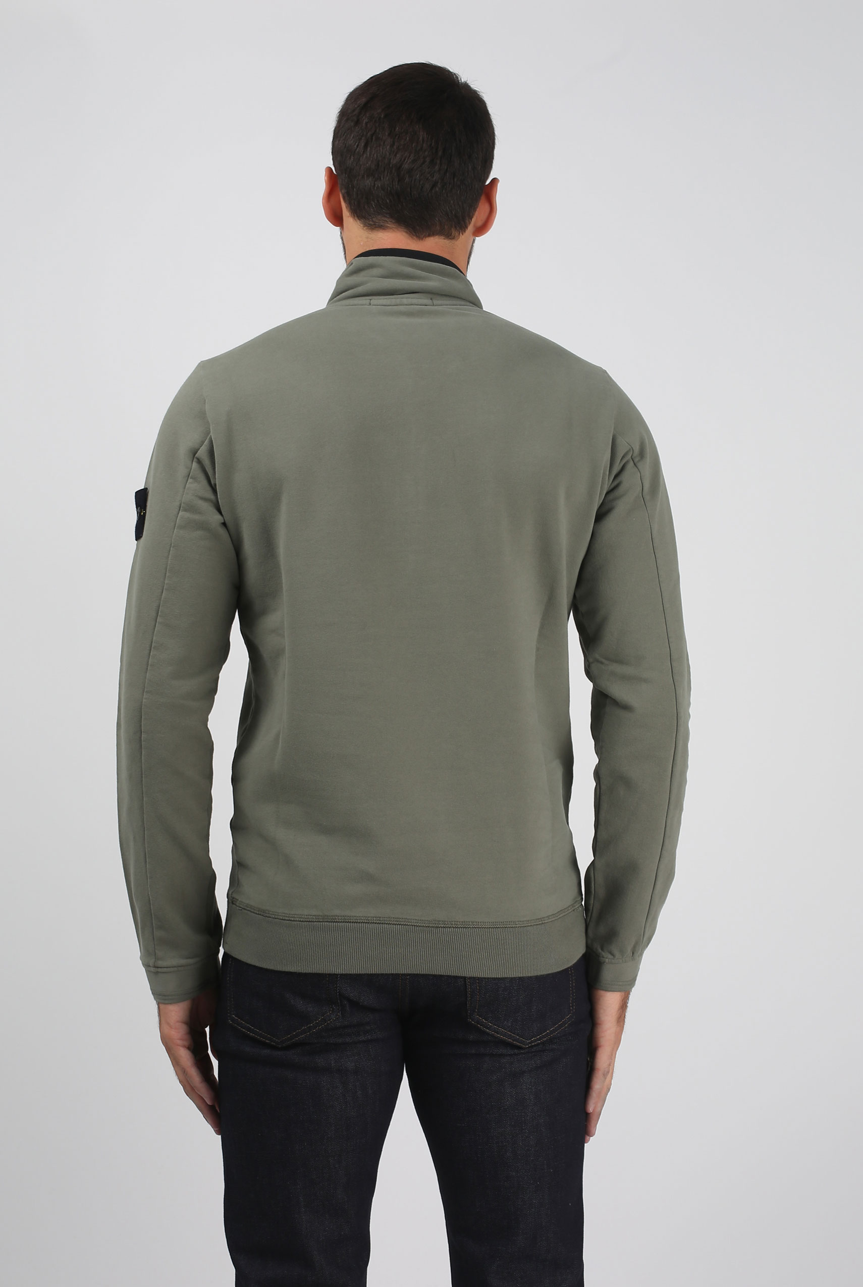 SWEAT STONE ISLAND VERT OLIVE 691562138-V0058