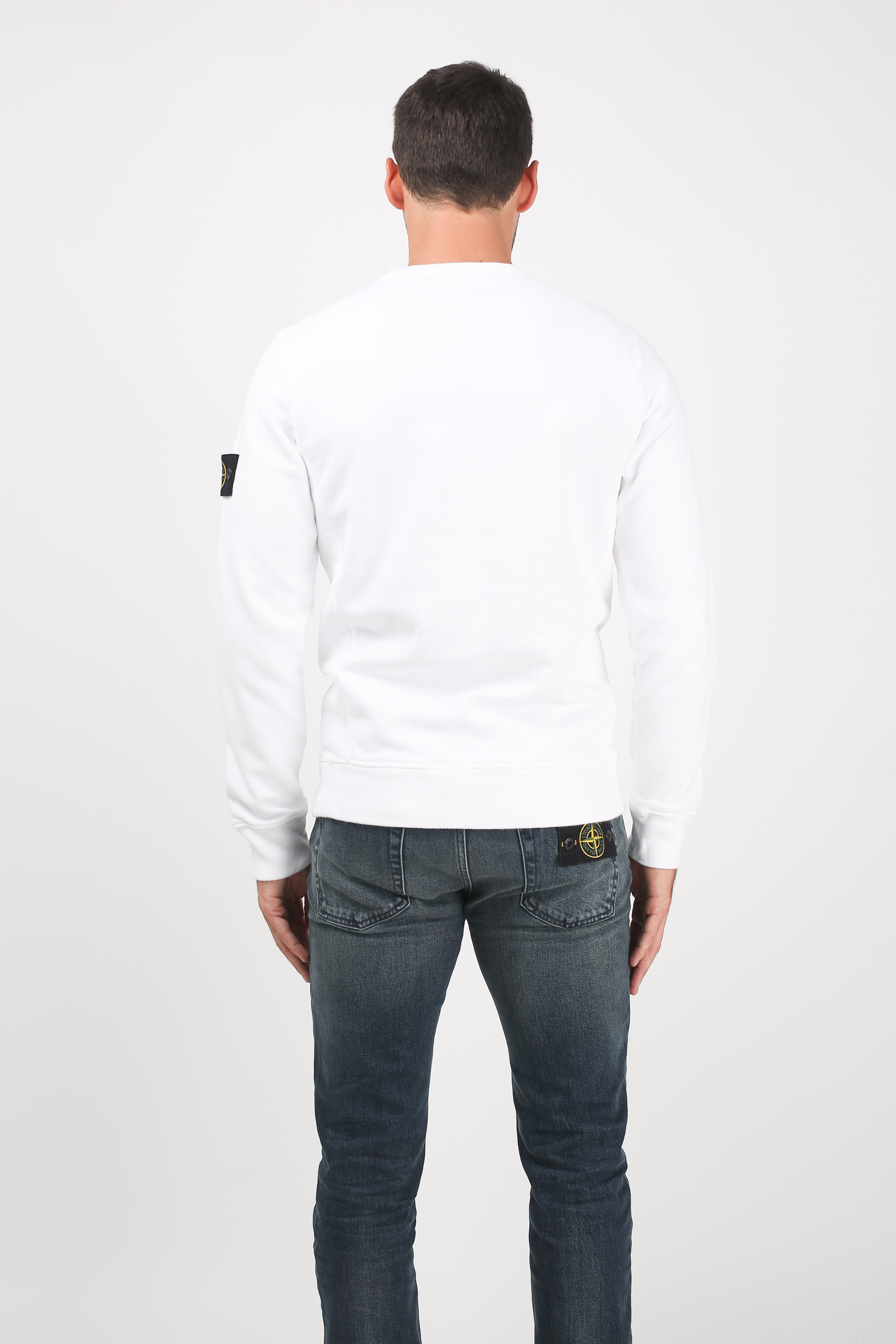 SWEAT STONE ISLAND BLANC 691562720--V0001