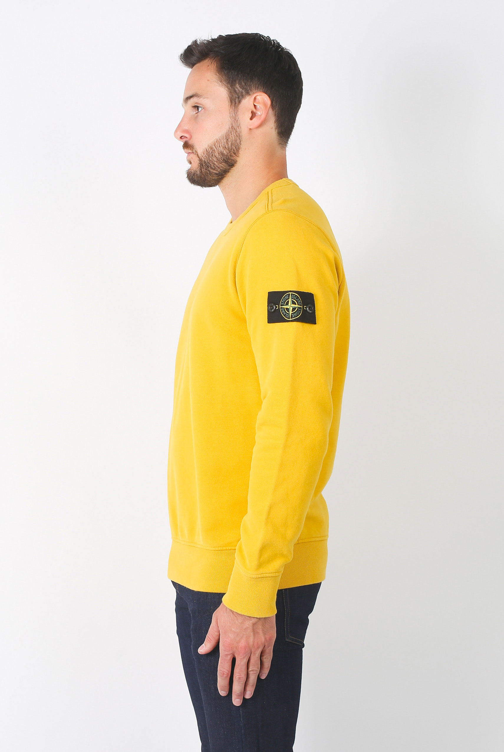 SWEAT STONE ISLAND MOUTARDE 691562720-V0034