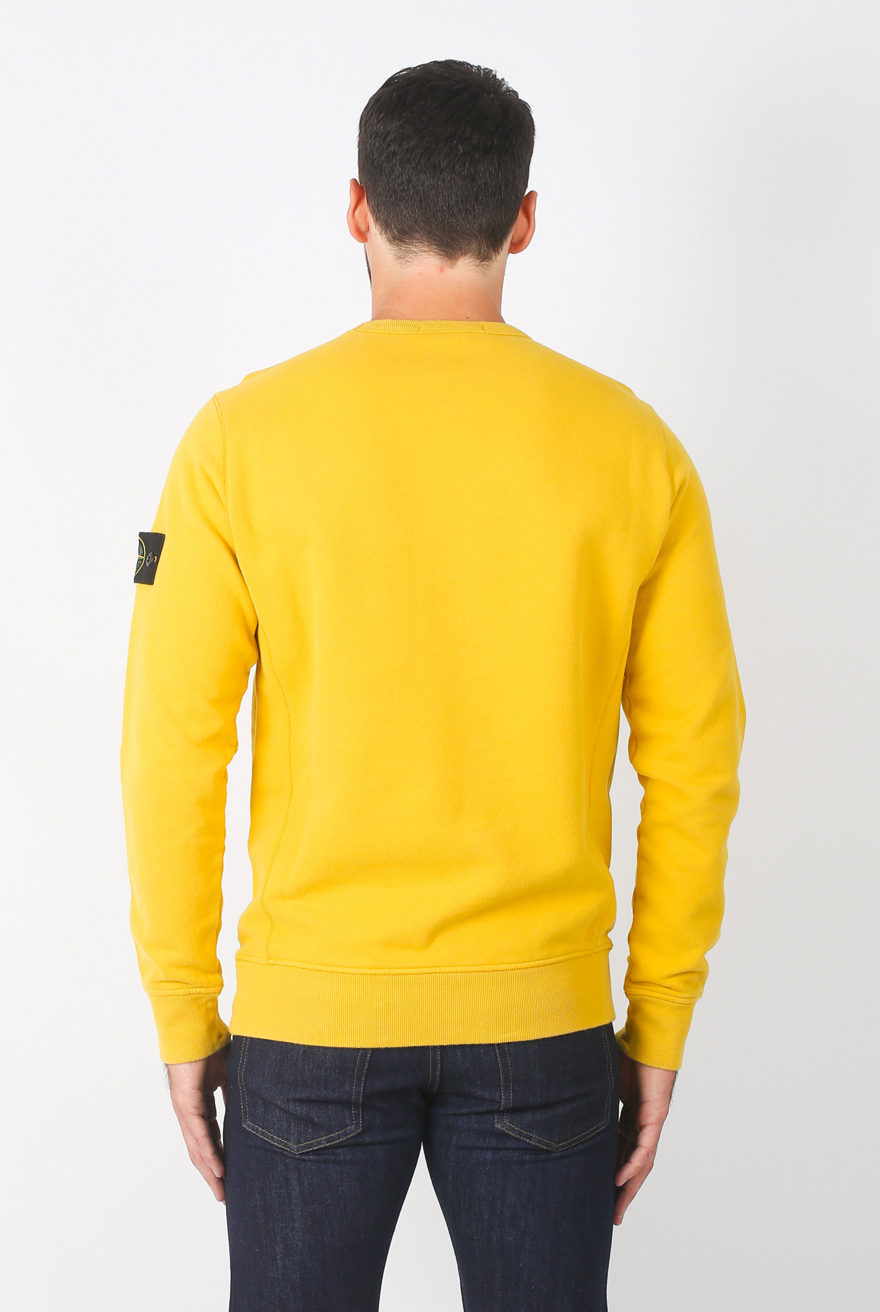 SWEAT STONE ISLAND MOUTARDE 691562720-V0034