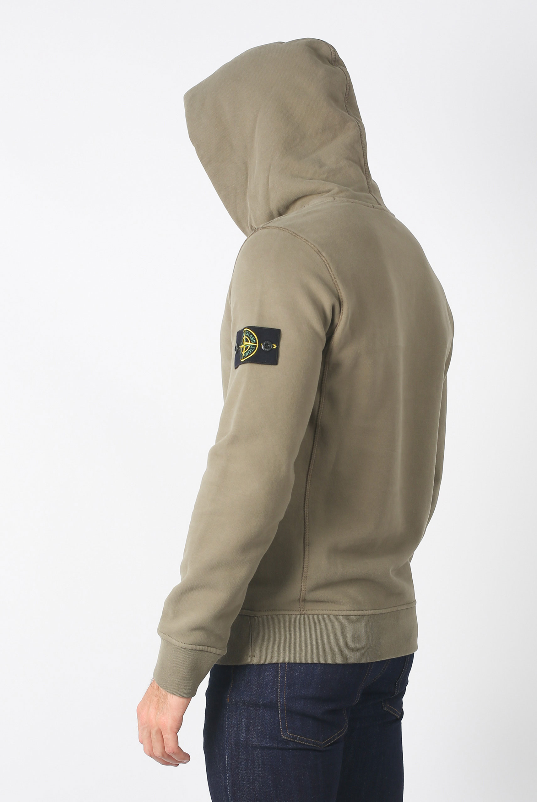 SWEAT STONE ISLAND VERT OLIVE 691562820-V0058