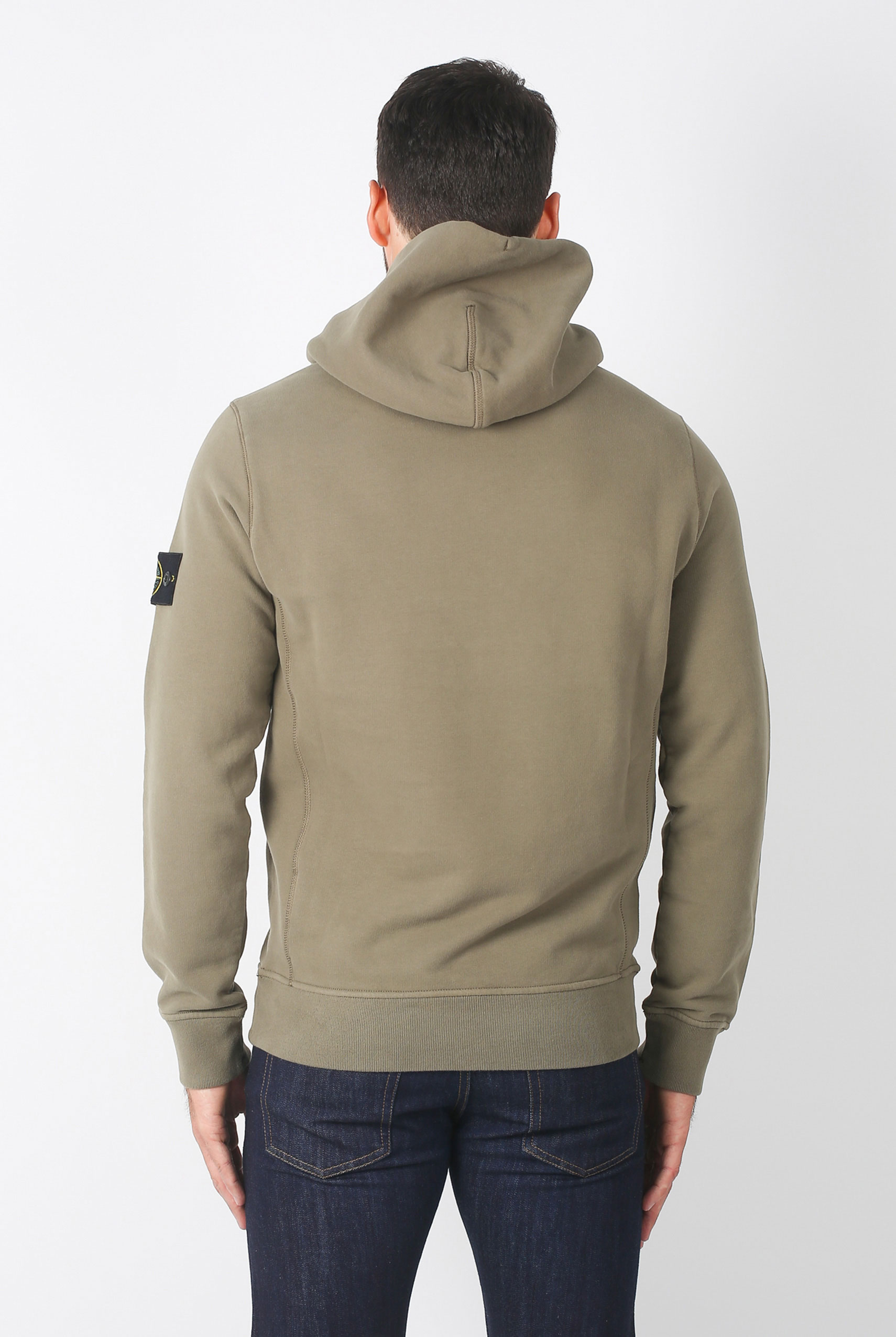 SWEAT STONE ISLAND VERT OLIVE 691562820-V0058