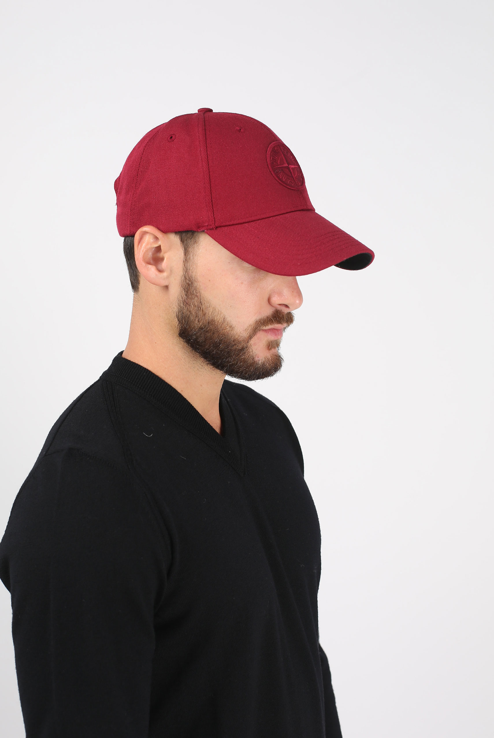 CASQUETTE STONE ISLAND GRENAT 691599175-V0014