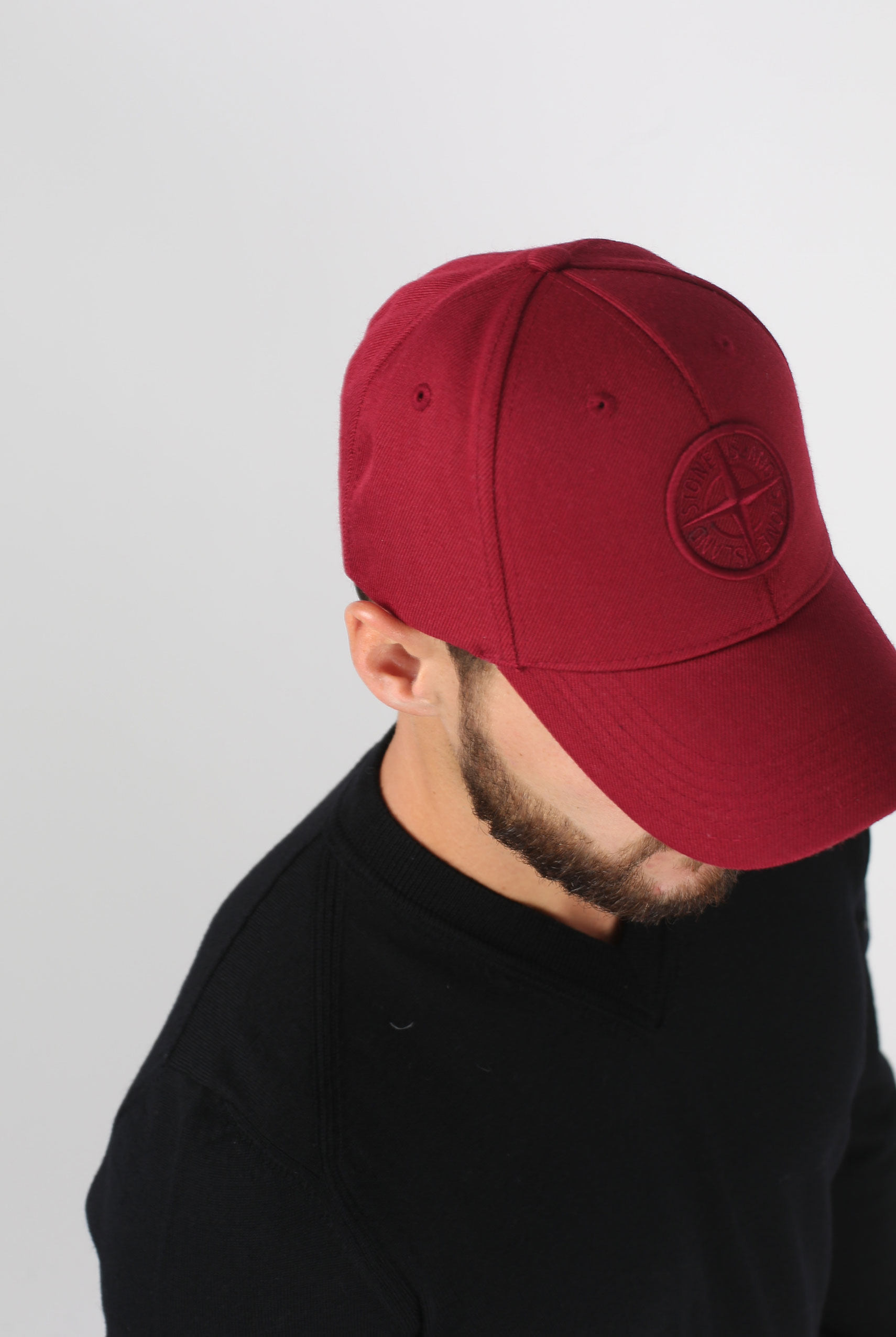 CASQUETTE STONE ISLAND GRENAT 691599175-V0014