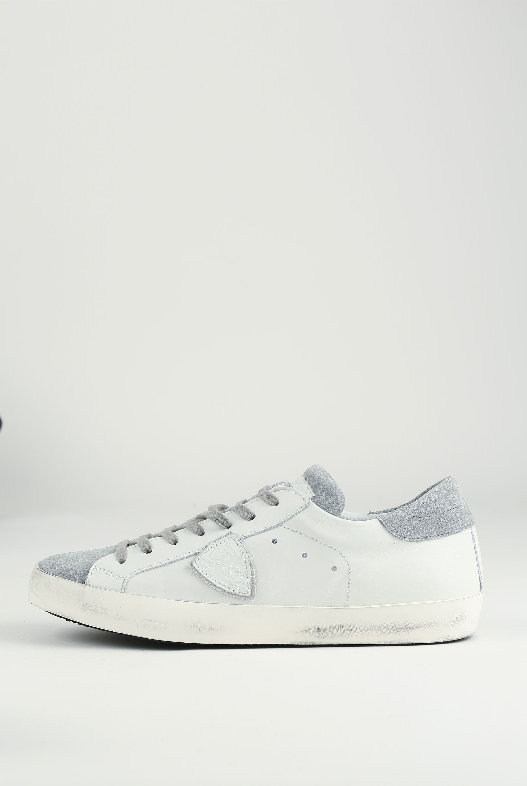 BASKETS PHILIPPE MODEL BLANC/GRIS CLLU-XY25