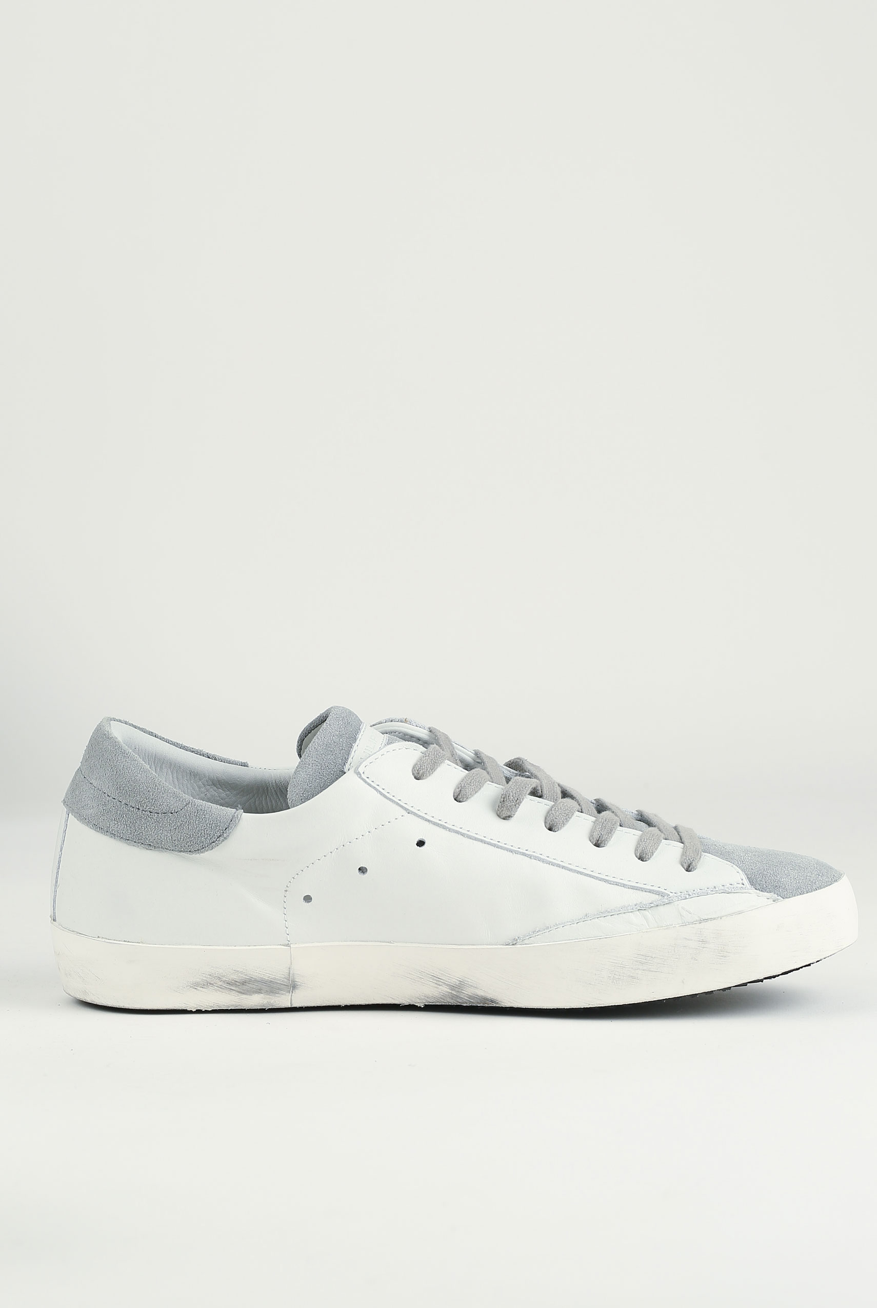 BASKETS PHILIPPE MODEL BLANC/GRIS CLLU-XY25