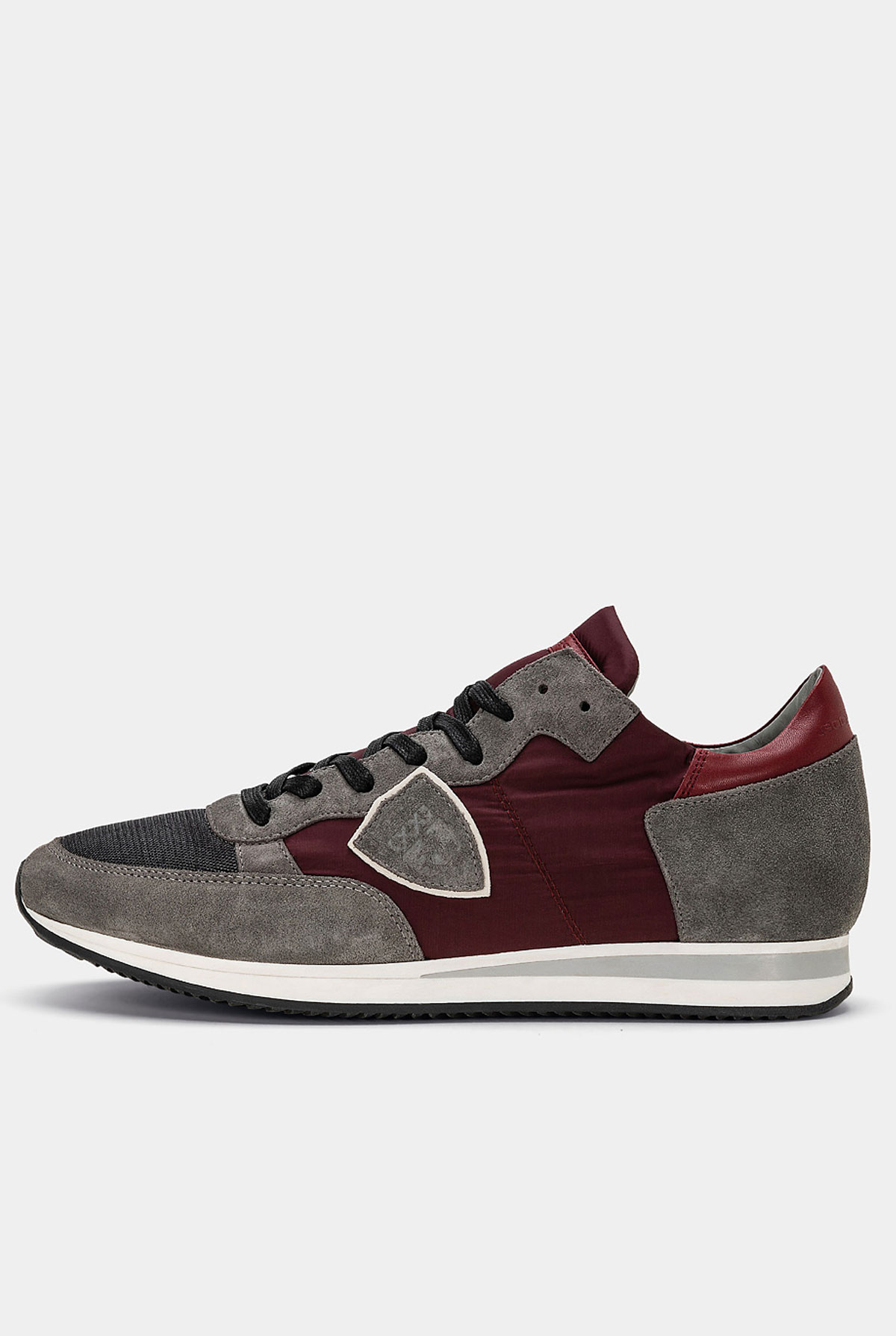 BASKETS PHILIPPE MODEL GRIS/BORDEAUX TRLU-W070