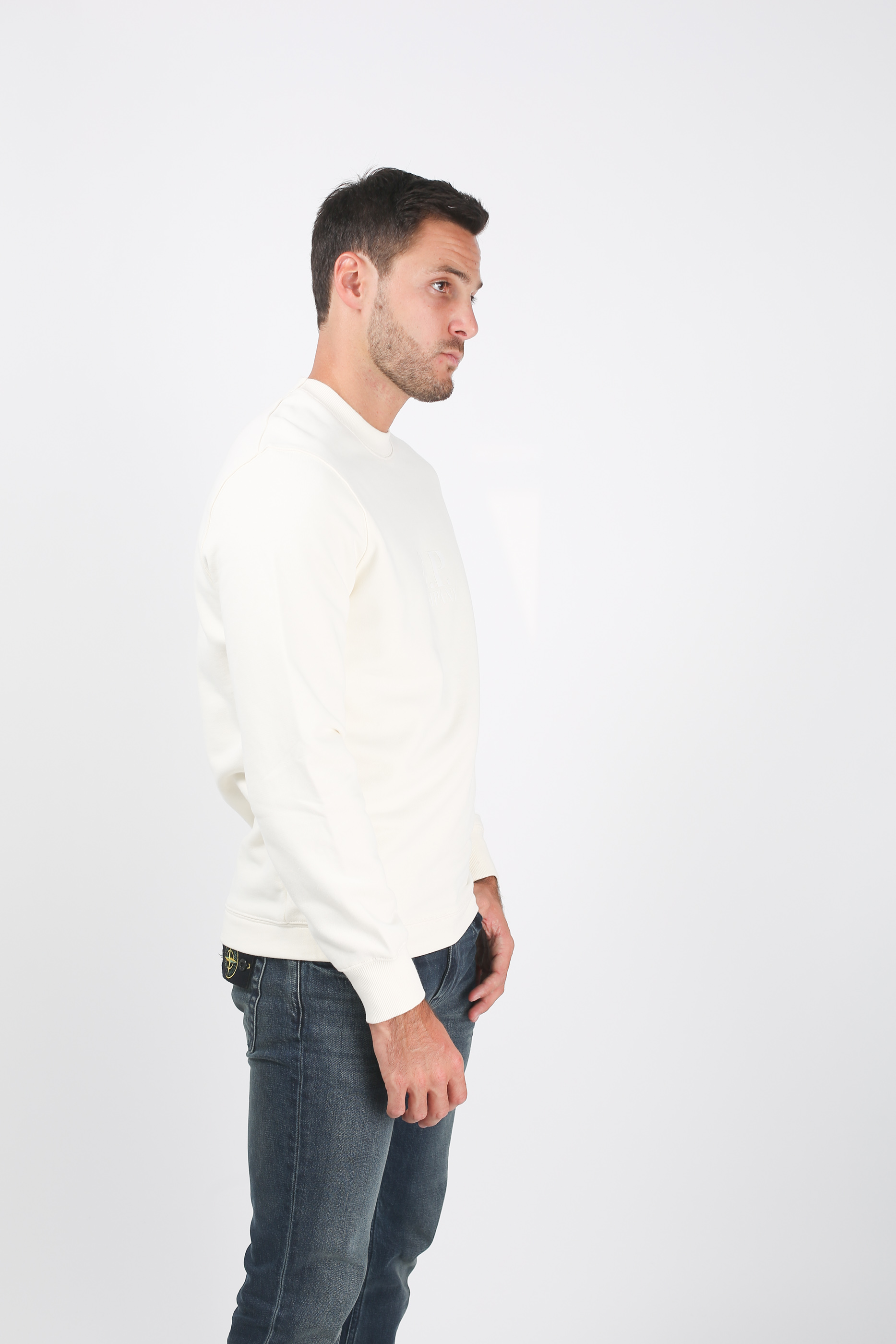 SWEAT C.P. COMPANY BLANC S075A 5086W-103