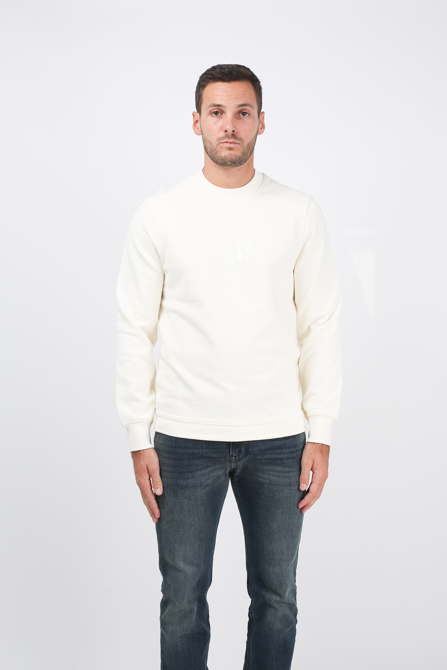 SWEAT C.P. COMPANY BLANC S075A 5086W-103