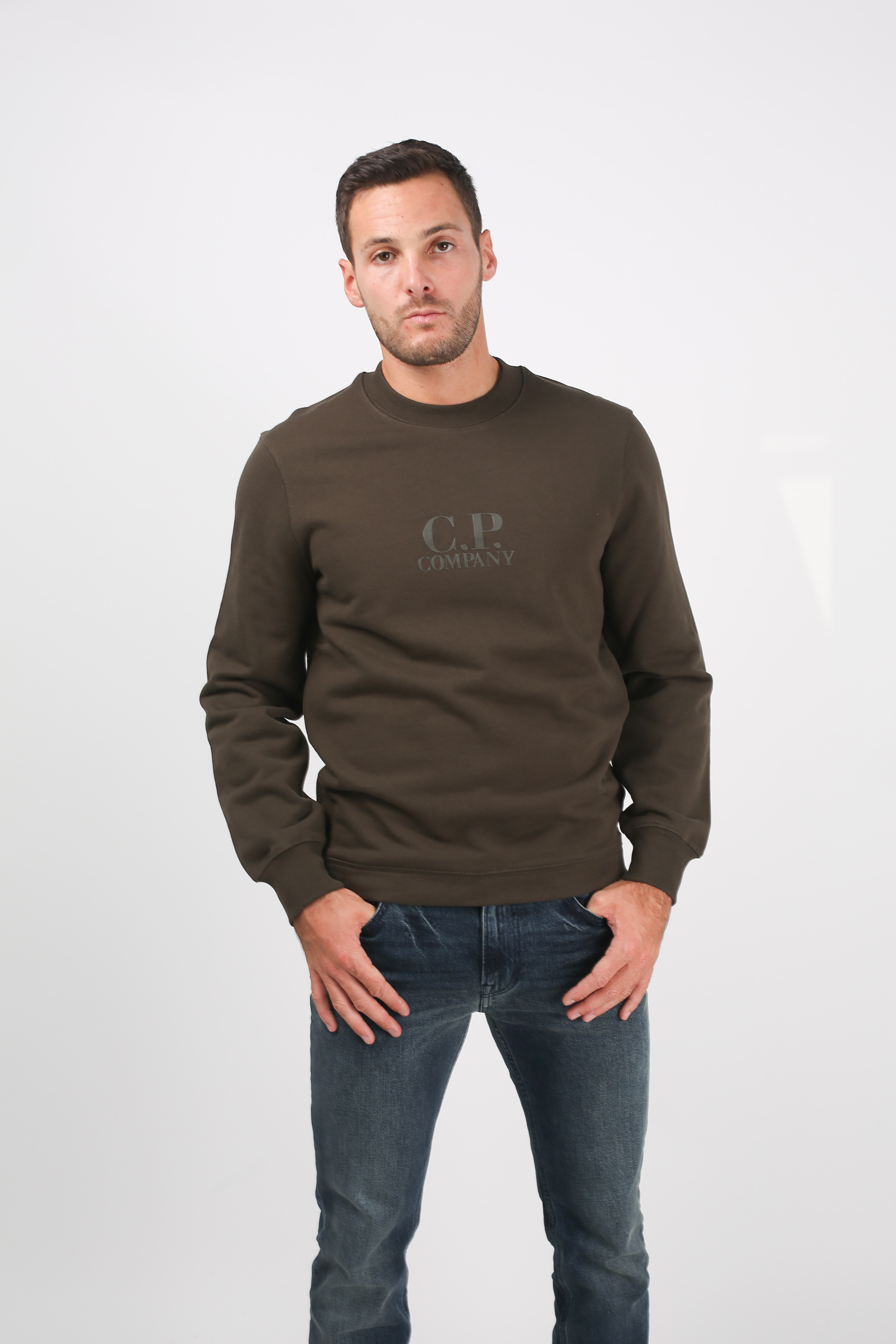 SWEAT C.P. COMPANY KAKI S075A 5086W-922