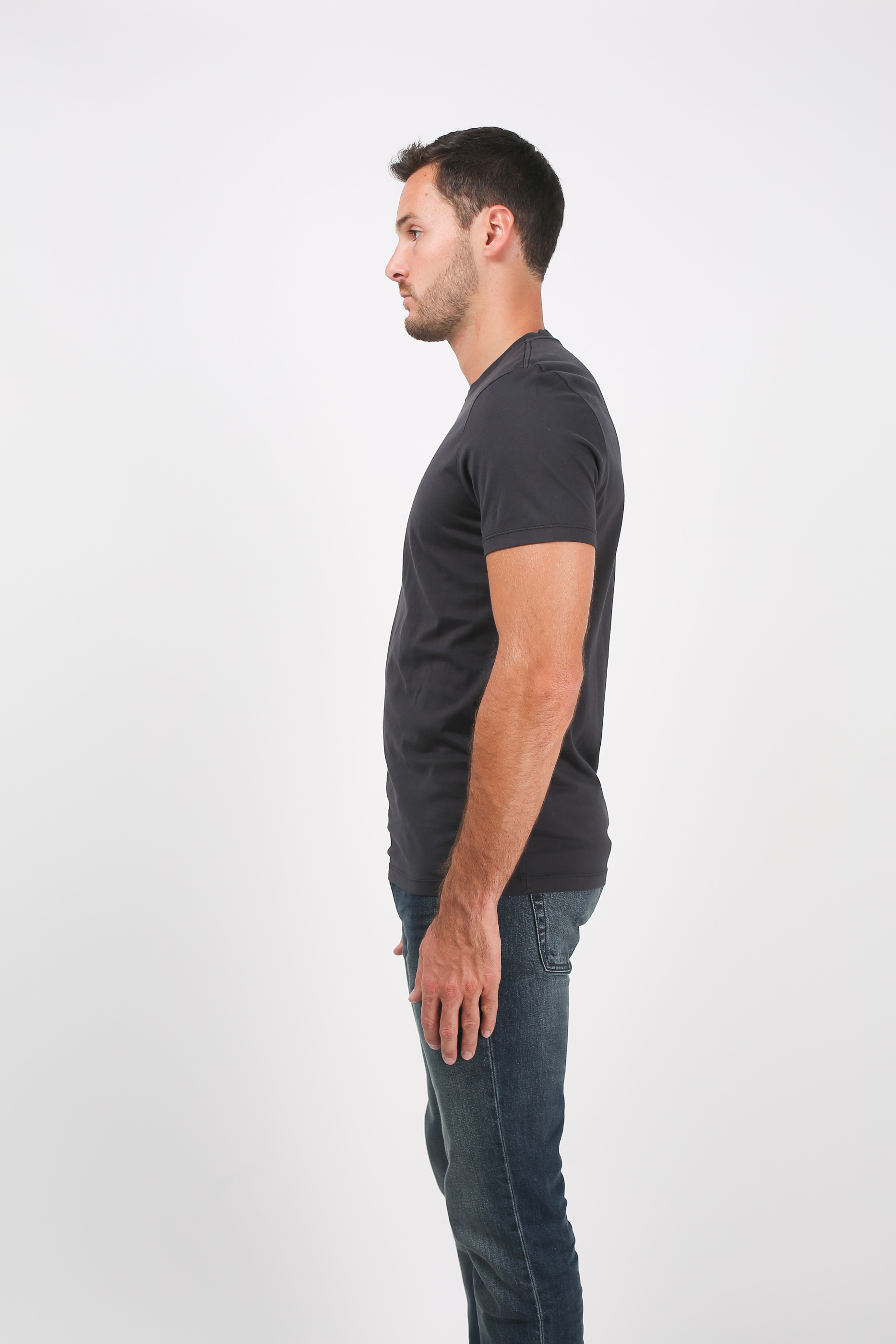 T-SHIRT C.P. COMPANY NOIR S118A 0444G-392