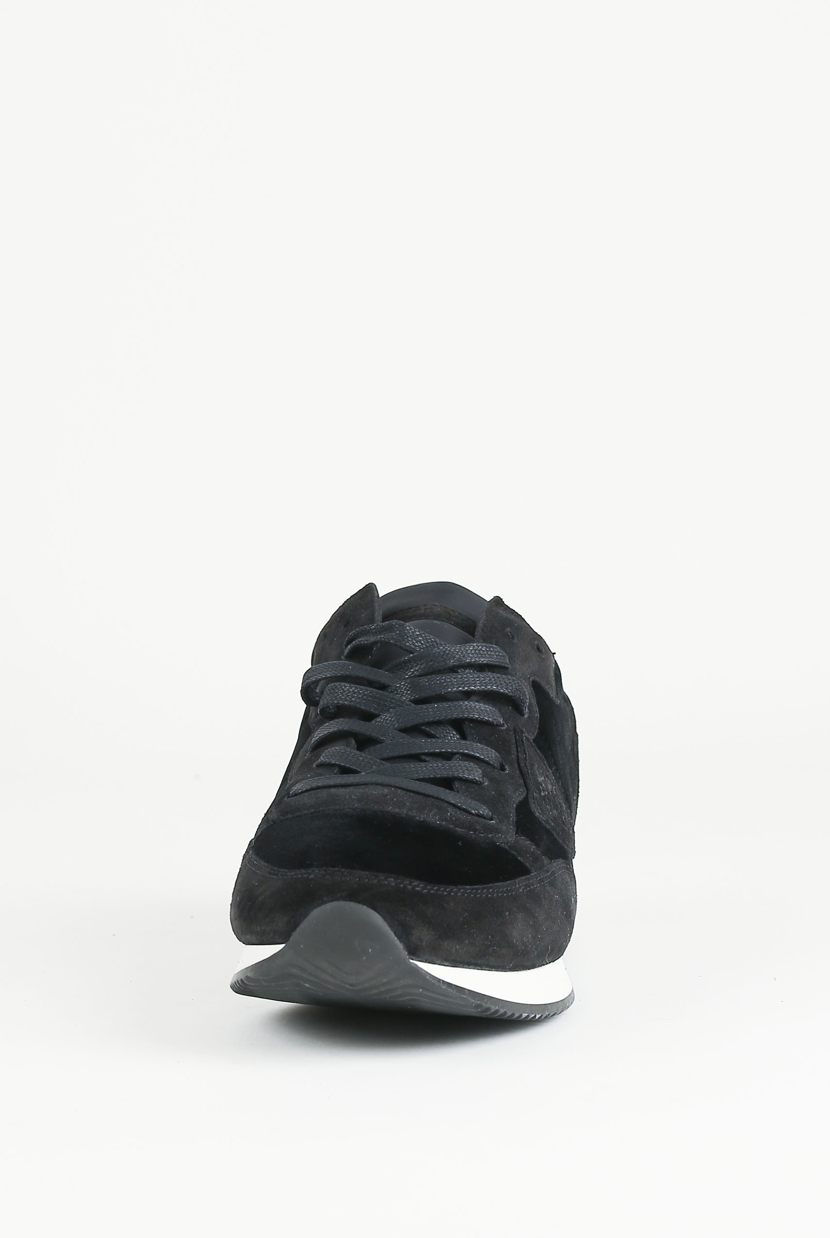 BASKETS PHILIPPE MODEL VELOURS NOIR TRLU-EV08