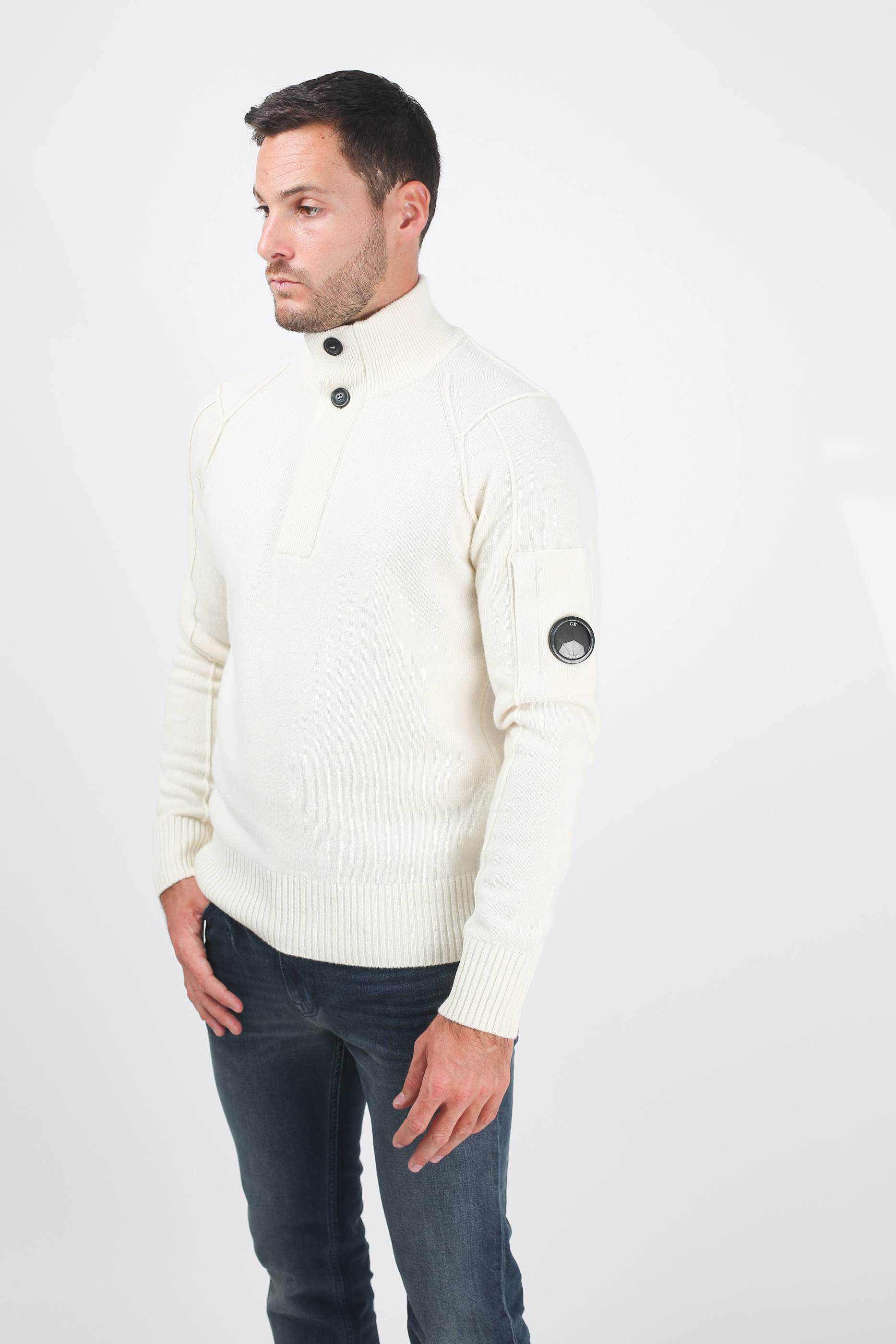 PULL C.P. COMPANY BLANC N060A5107A-103