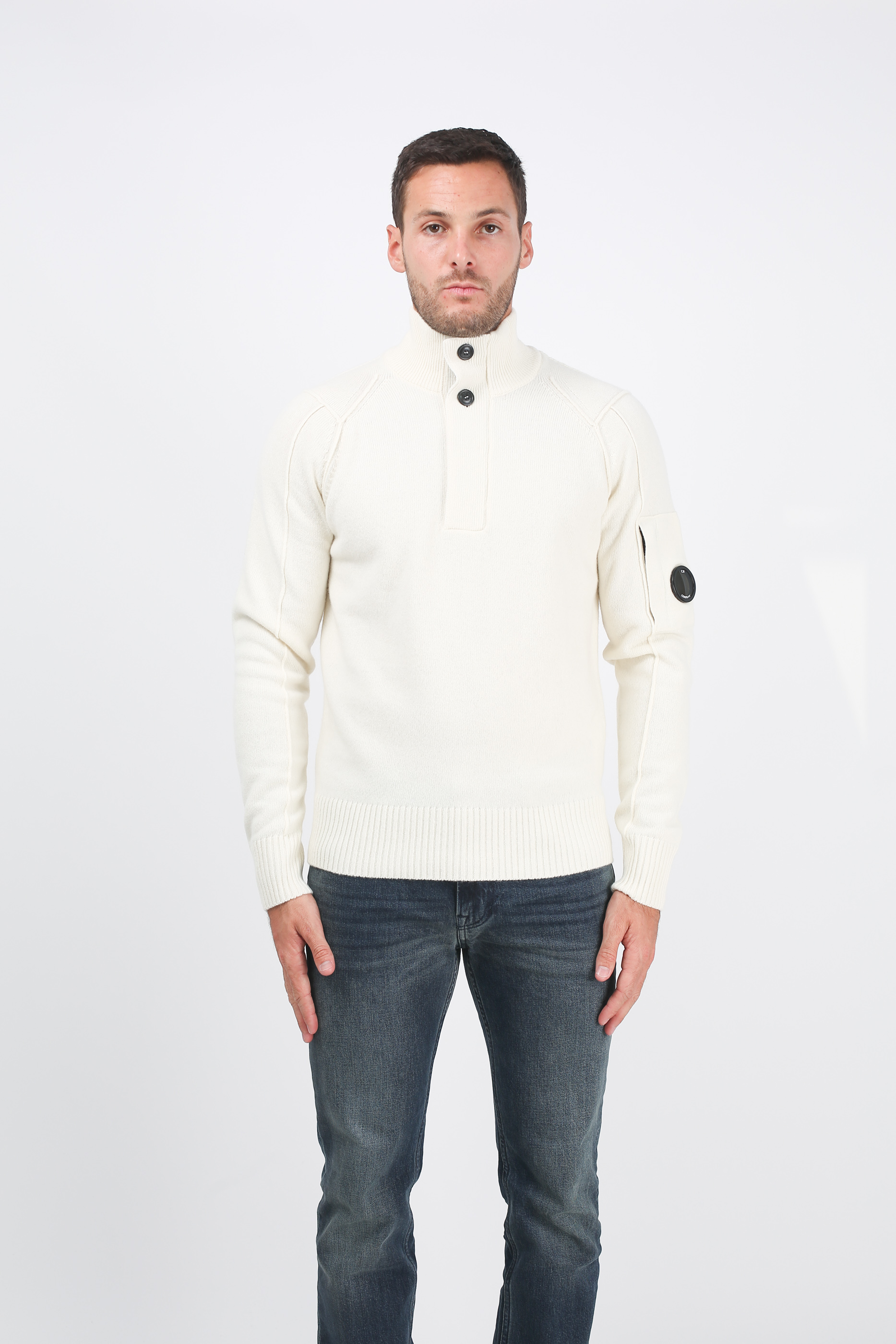 PULL C.P. COMPANY BLANC N060A5107A-103