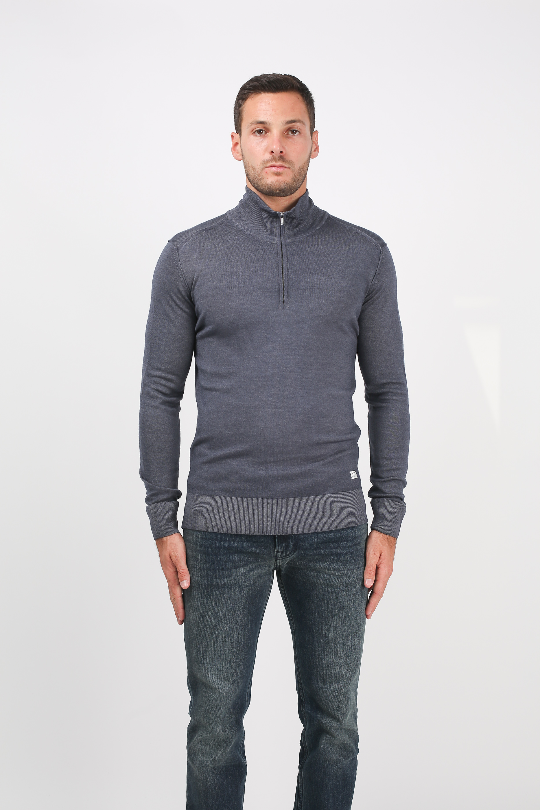 PULL C.P. COMPANY BLEU-GRIS N055A 3247F-968