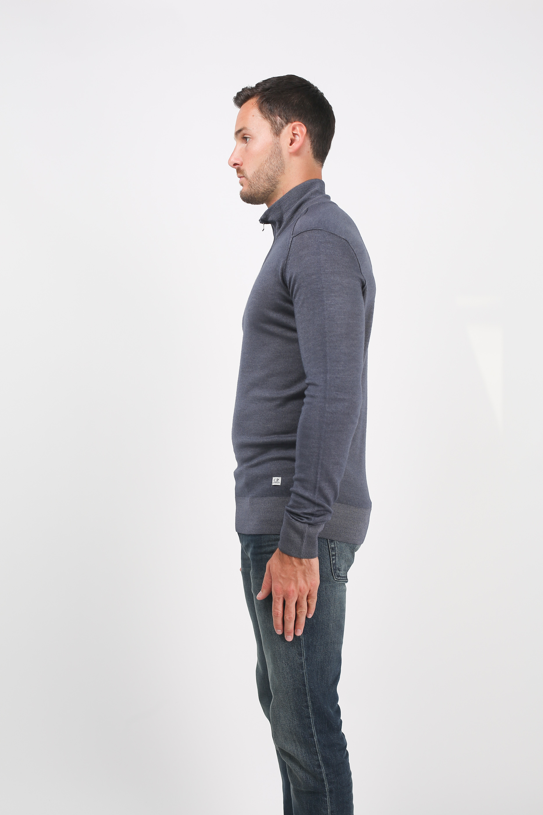 PULL C.P. COMPANY BLEU-GRIS N055A 3247F-968