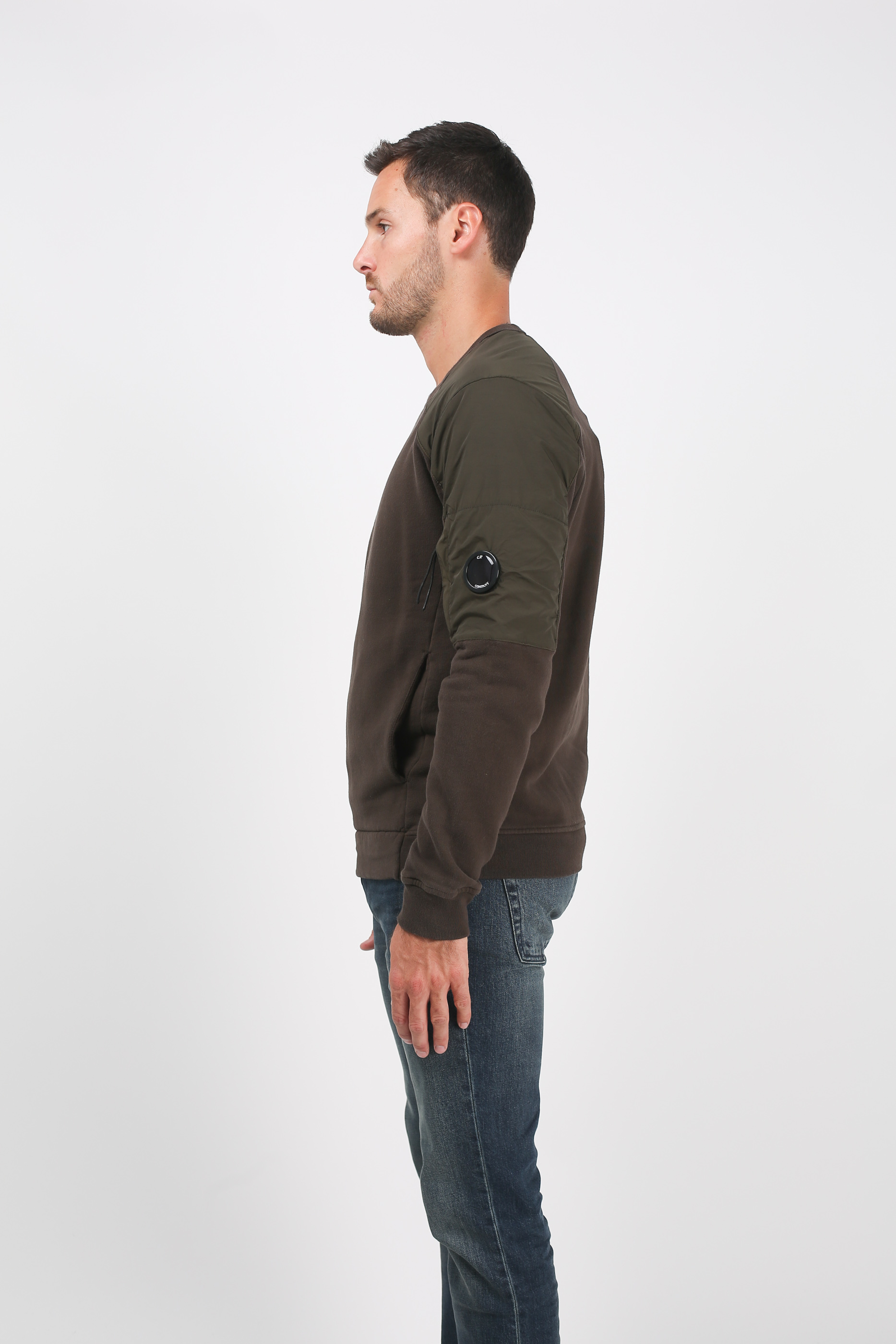 SWEAT C.P. COMPANY KAKI S164A 5283M-922