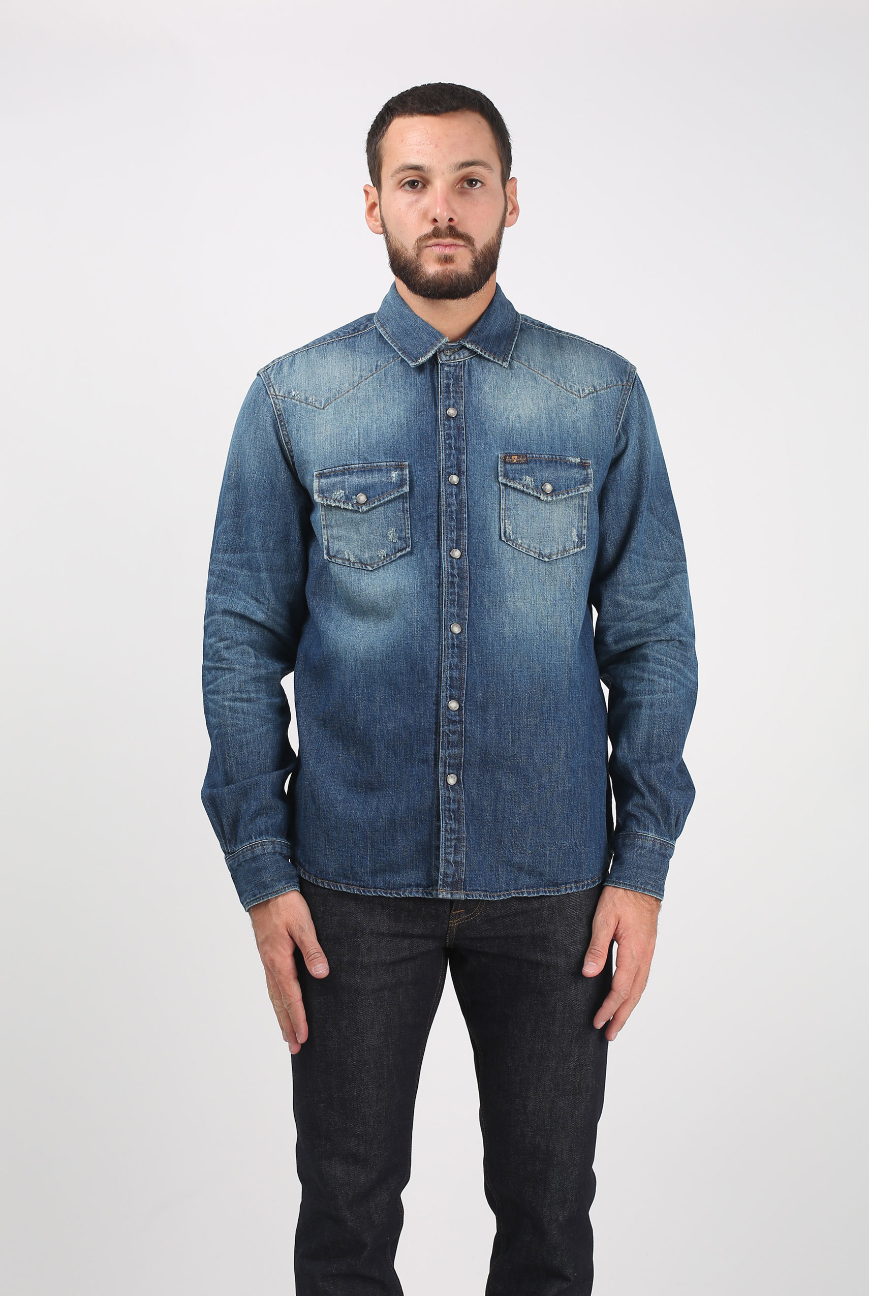 CHEMISE SEVEN EN JEAN S63M3800-DZ