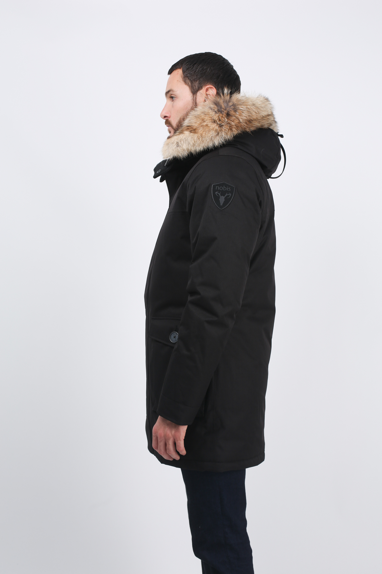 PARKA NOBIS NOIR CROSSHATCH-BLACK