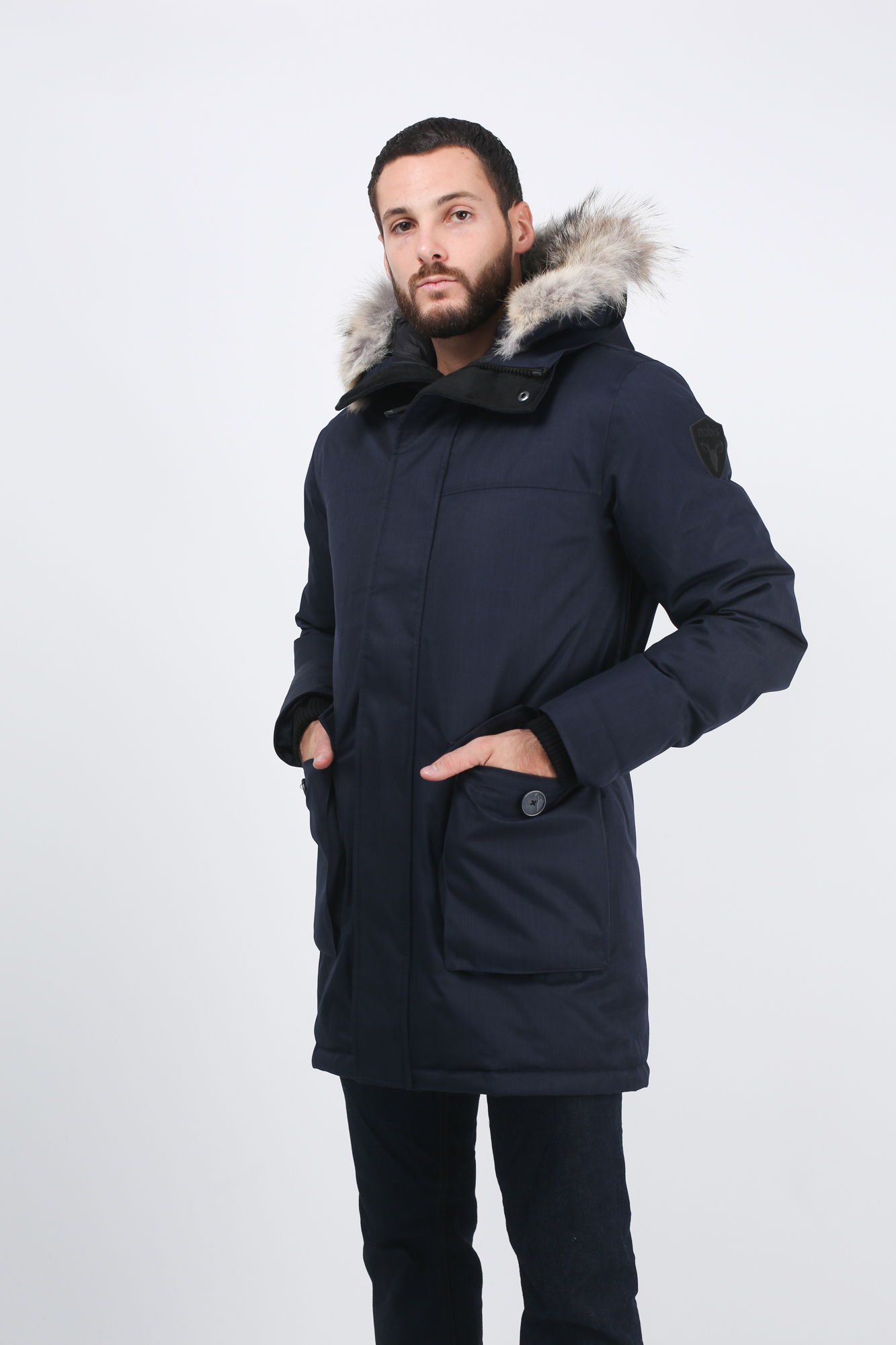 PARKA  NOBIS MARINE CROSSHATCH-NAVY