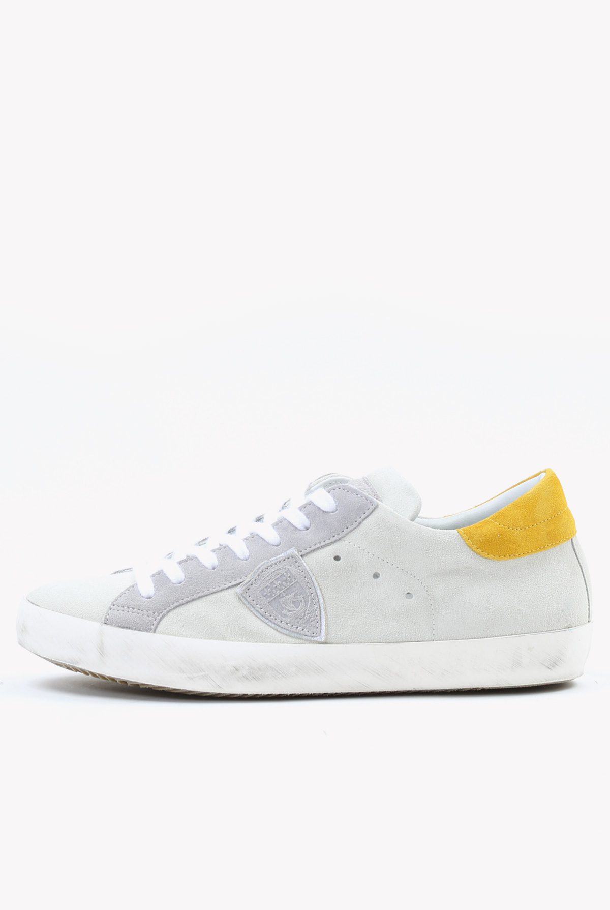 BASKETS PHILIPPE MODEL BLANC JAUNE CLLU-XY40